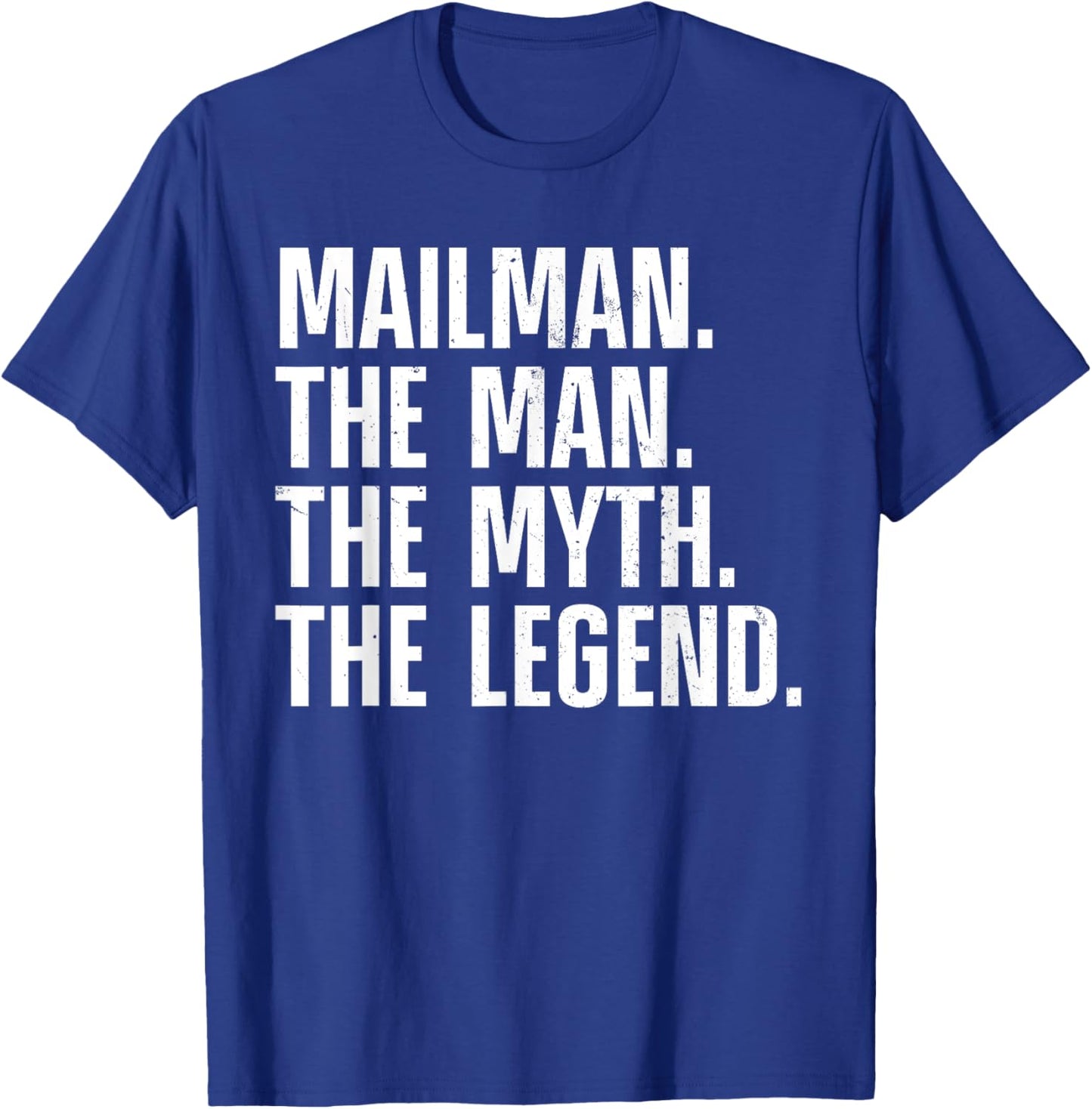 Mailman Art Dad Mail Carrier Postal Worker Mail Man T-Shirt - T-Shirt | Royal