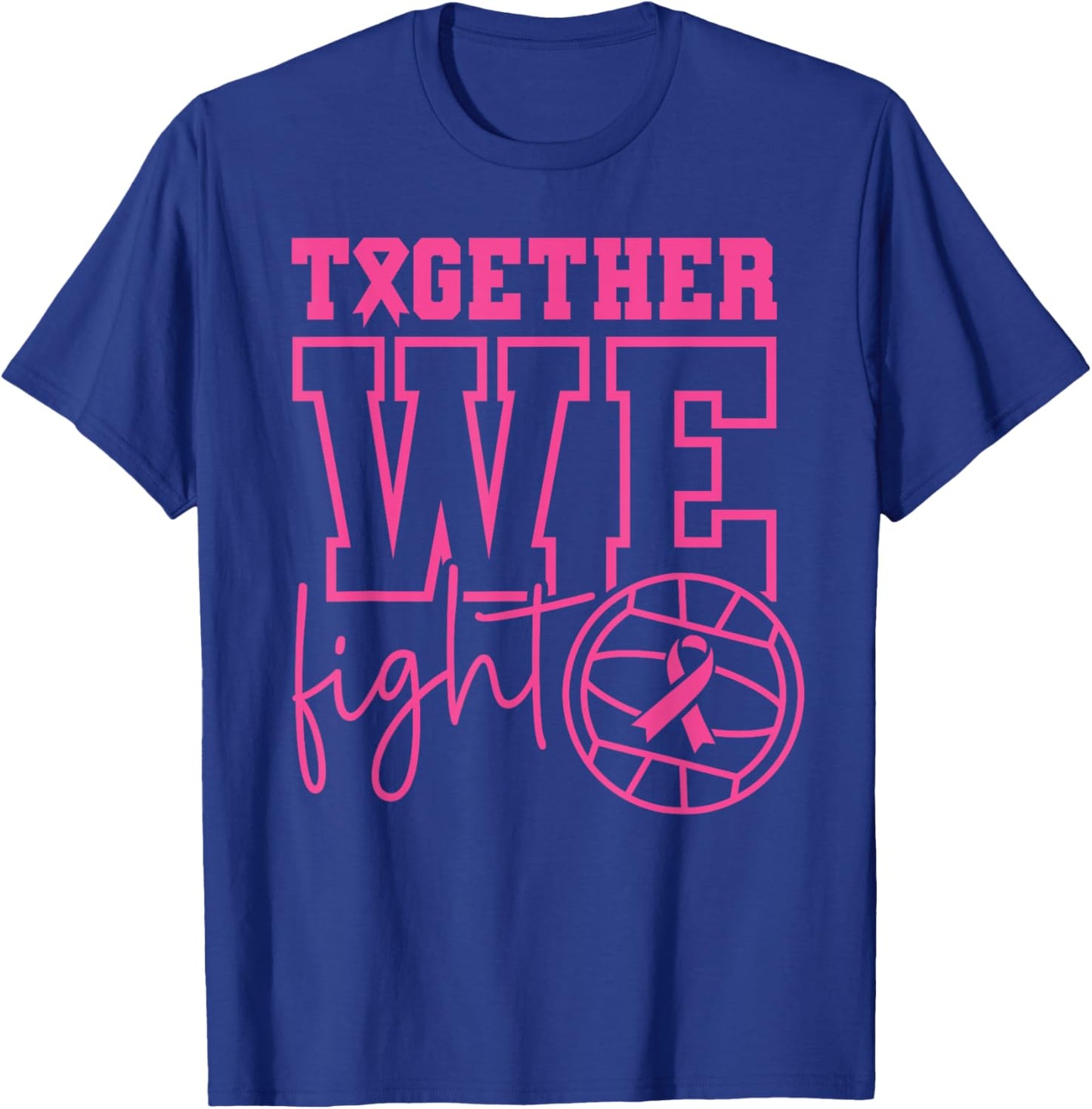 Water Polo Together We Fight Support Breast Cancer Awareness T-Shirt - T-Shirt | Royal