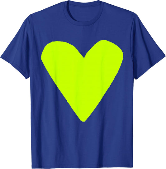 Cute Lime Green Heart T-Shirt - T-Shirt | Royal