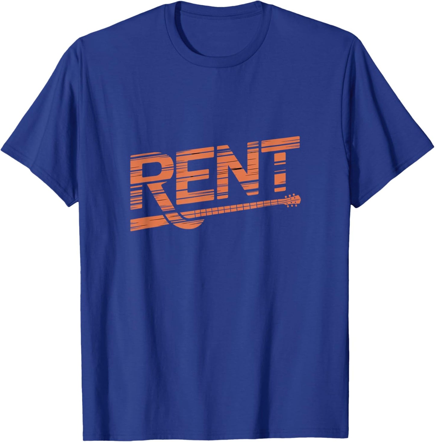 Rent Guitar Music Musical Theatre Broadway T-Shirt - T-Shirt | Royal