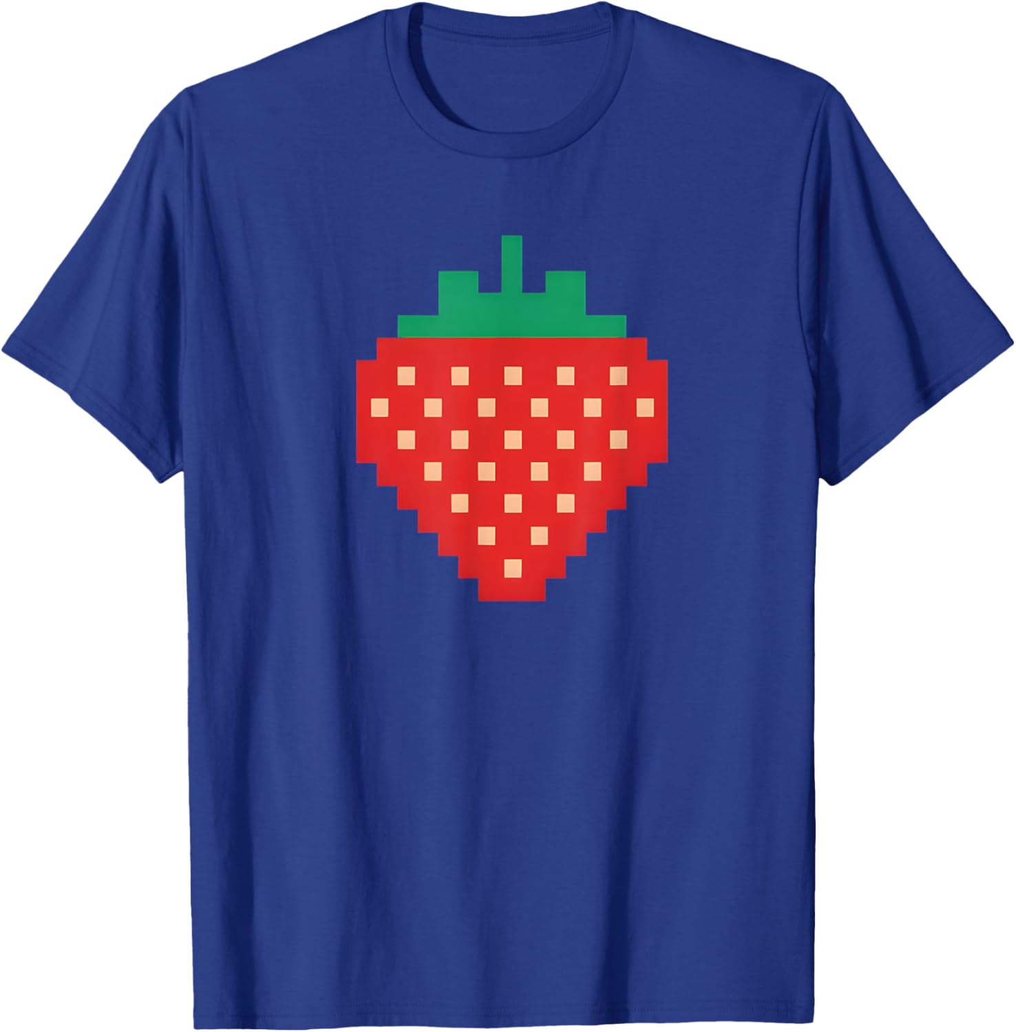 Pixel Strawberry 80s Video Game Halloween Costume T-Shirt - T-Shirt | Royal