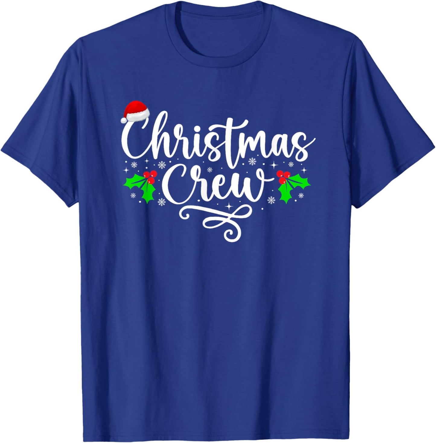 Christmas Crew Xmas Light Matching Family Pajama Funny Xmas T-Shirt - T-Shirt | Royal