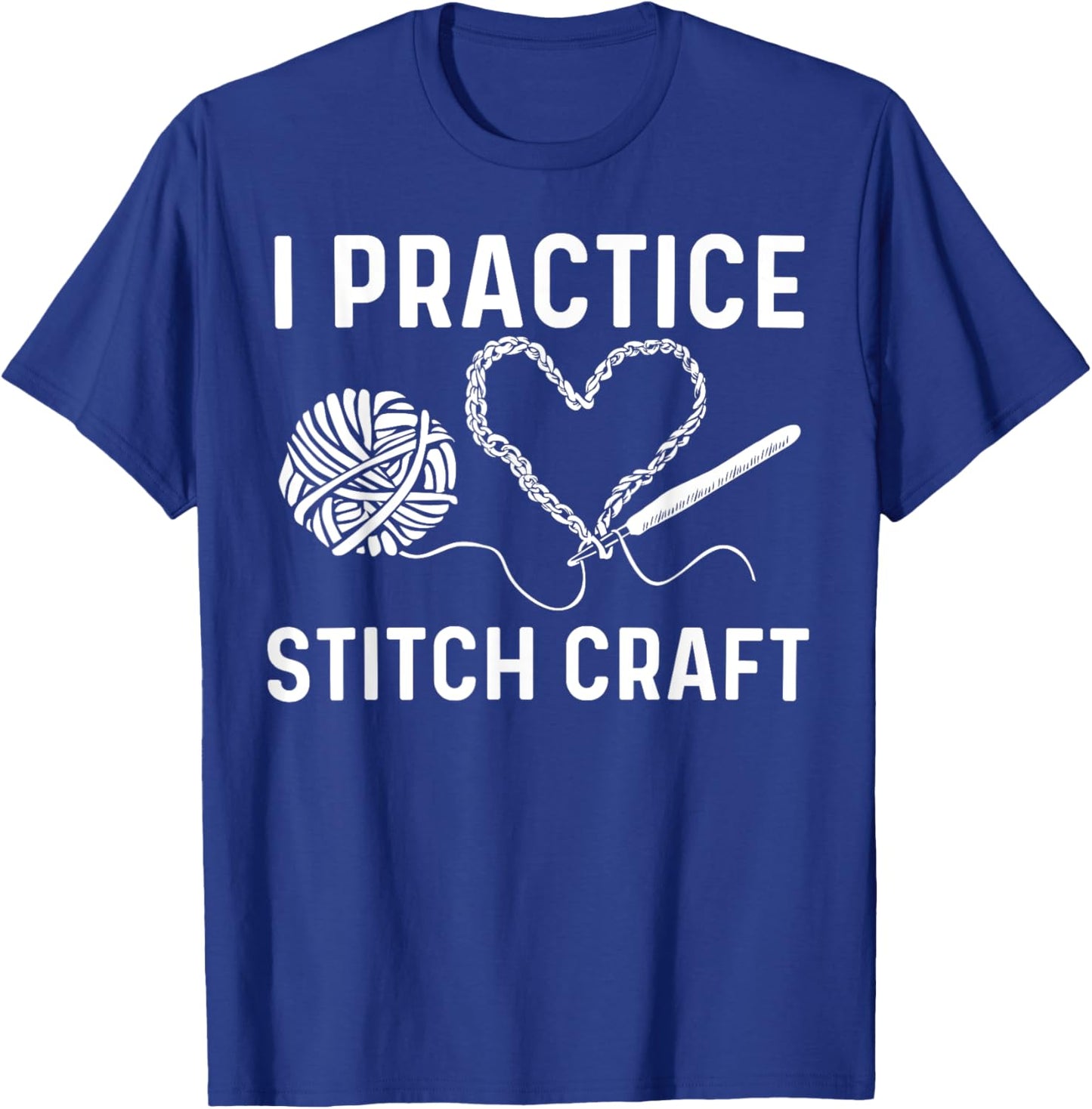 Best Crocheting Art Women Crocheter Crochet Lover T-Shirt - T-Shirt | Royal