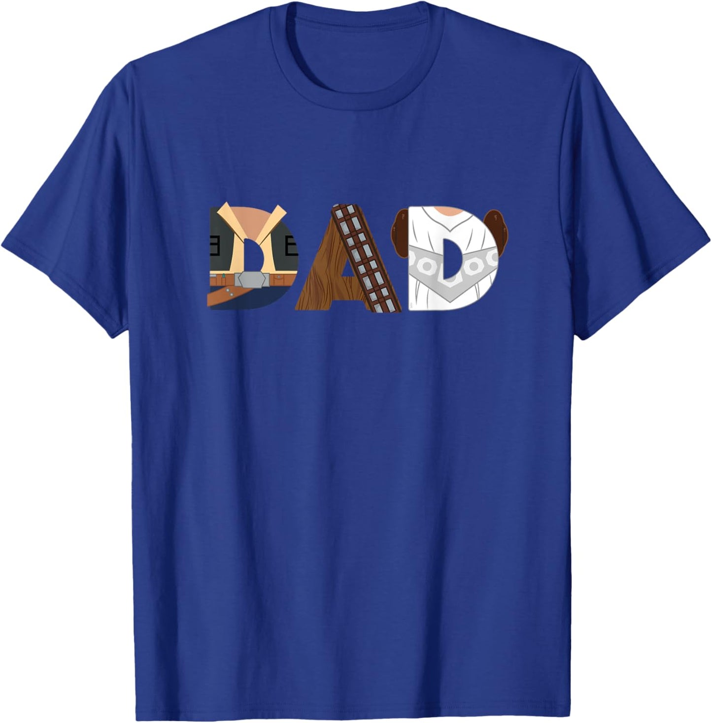 Star Wars Han Solo Chewbacca Leia Dad Father’s Day Birthday T-Shirt - T-Shirt | Royal