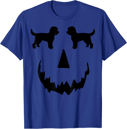 Pumpkin Doodle Halloween, Goldendoodle Halloween T-Shirt - T-Shirt | Royal
