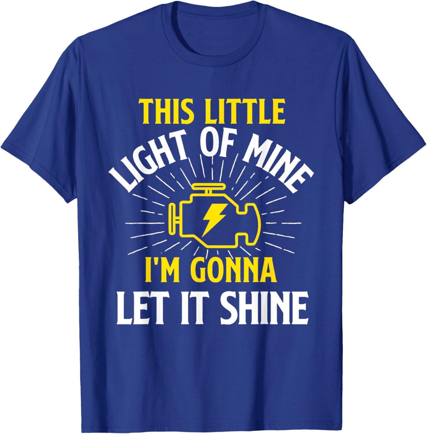 Engine Control Light - Car Guy Auto Mechanic T-Shirt - T-Shirt | Royal