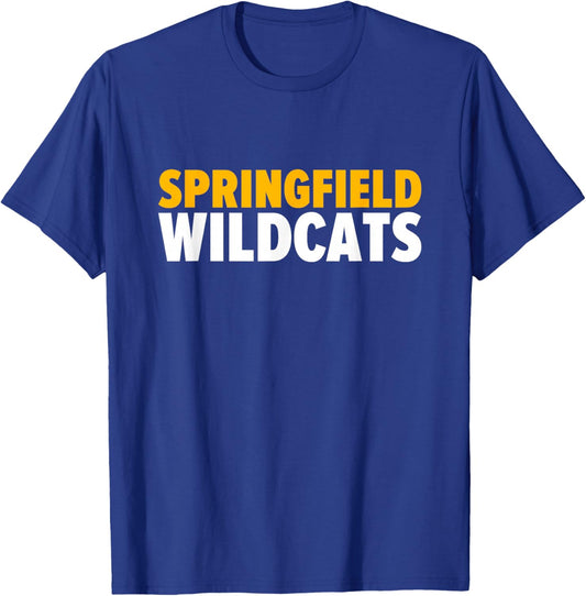 Springfield Wildcats Bold T-Shirt - T-Shirt | Royal