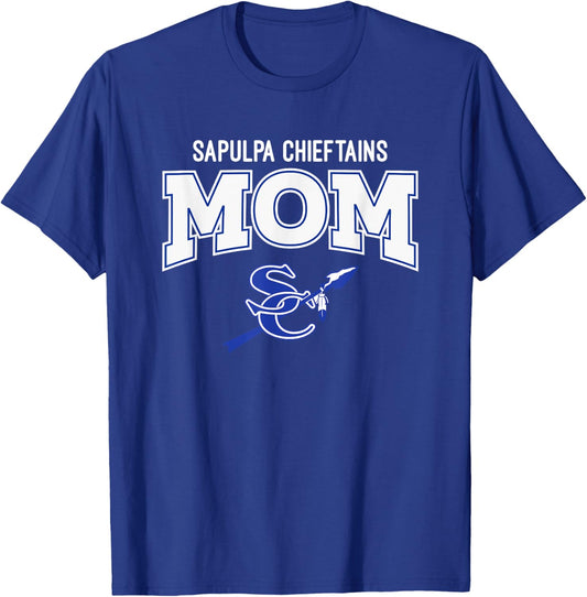 Sapulpa Chieftains Logo Mom HS T-Shirt - T-Shirt | Royal