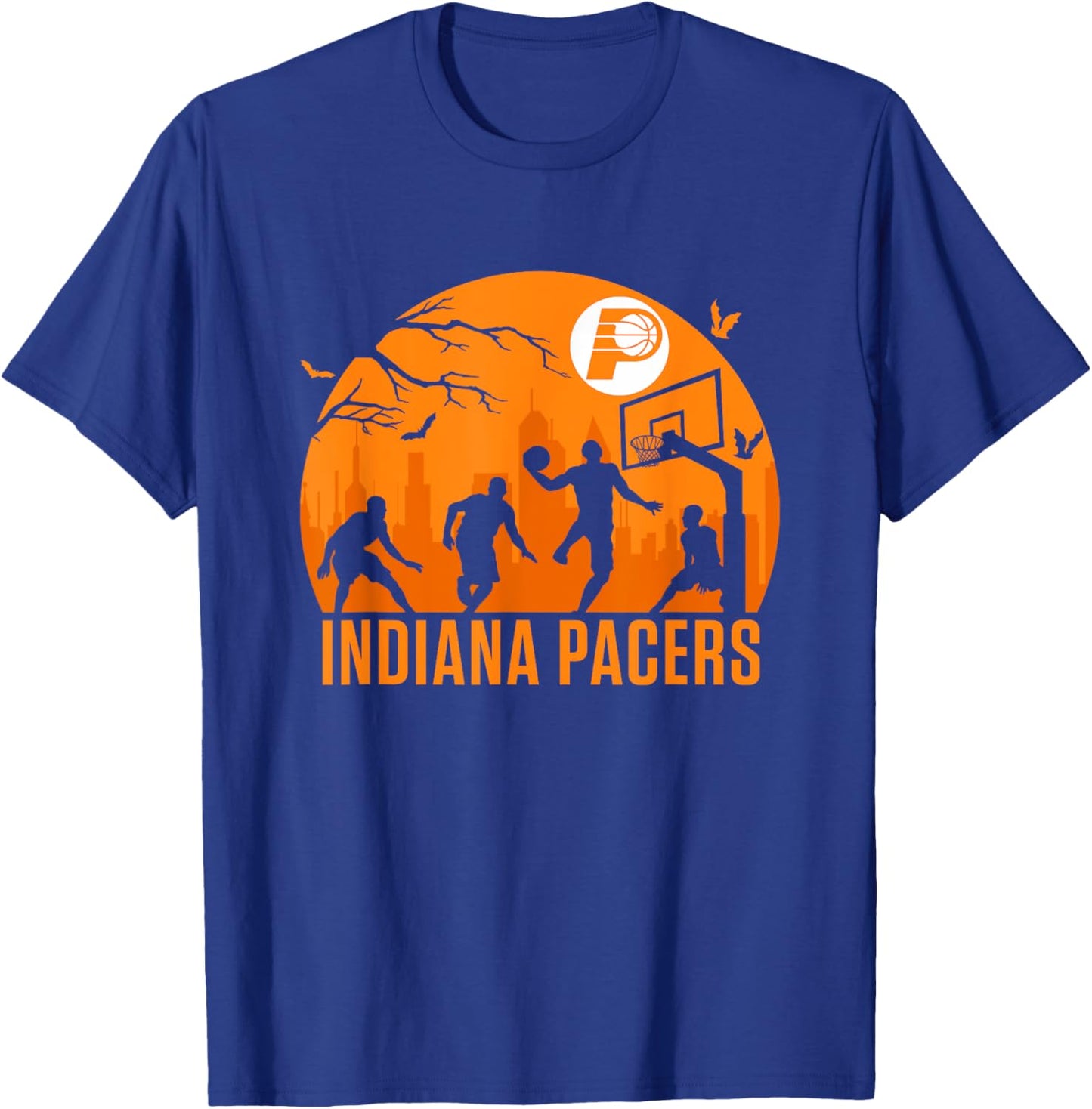 NBA Indiana Pacers Halloween Midnight Hoops T-Shirt - T-Shirt | Royal