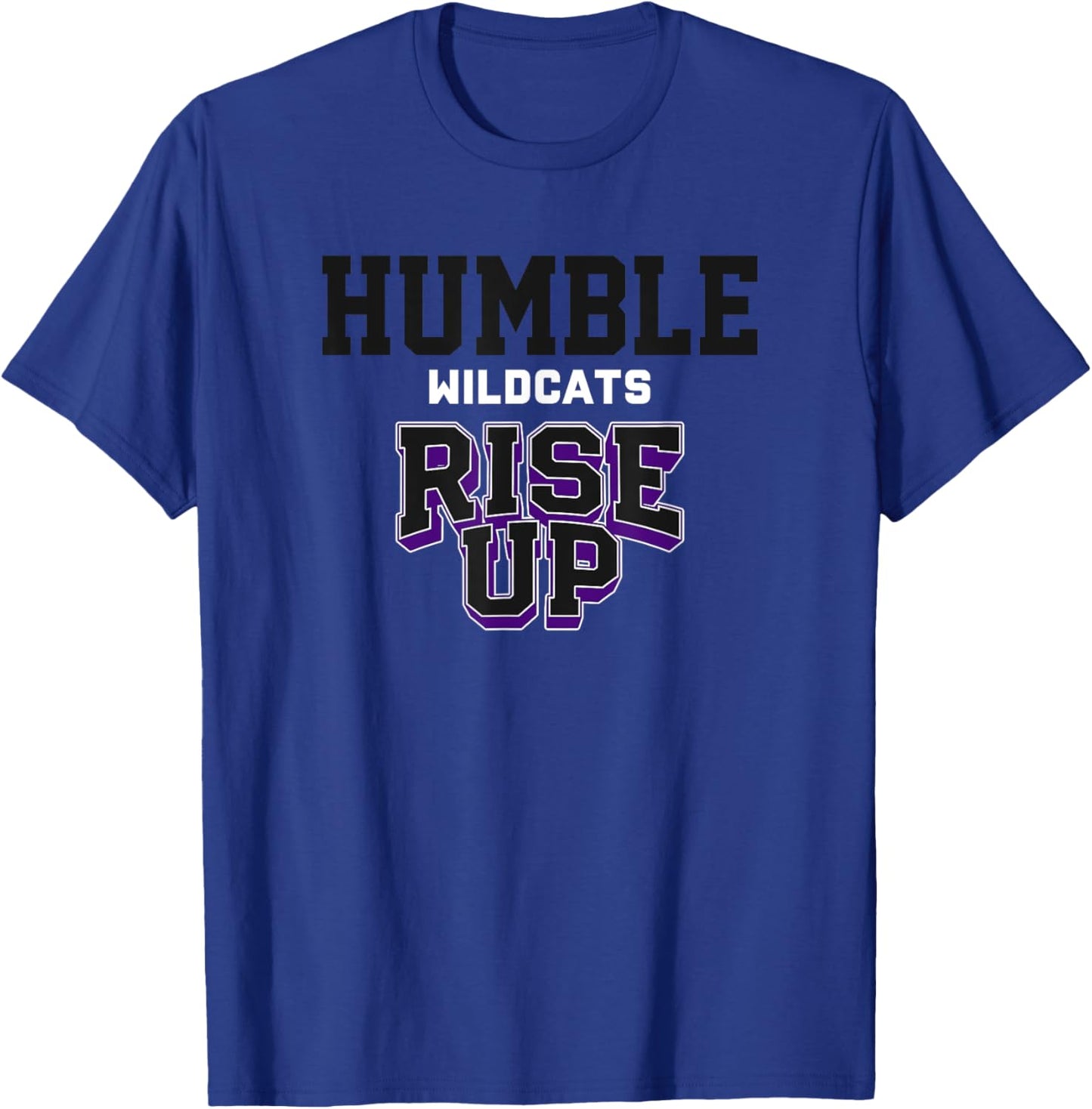 Humble Wildcats Rise Up HS T-Shirt - T-Shirt | Royal