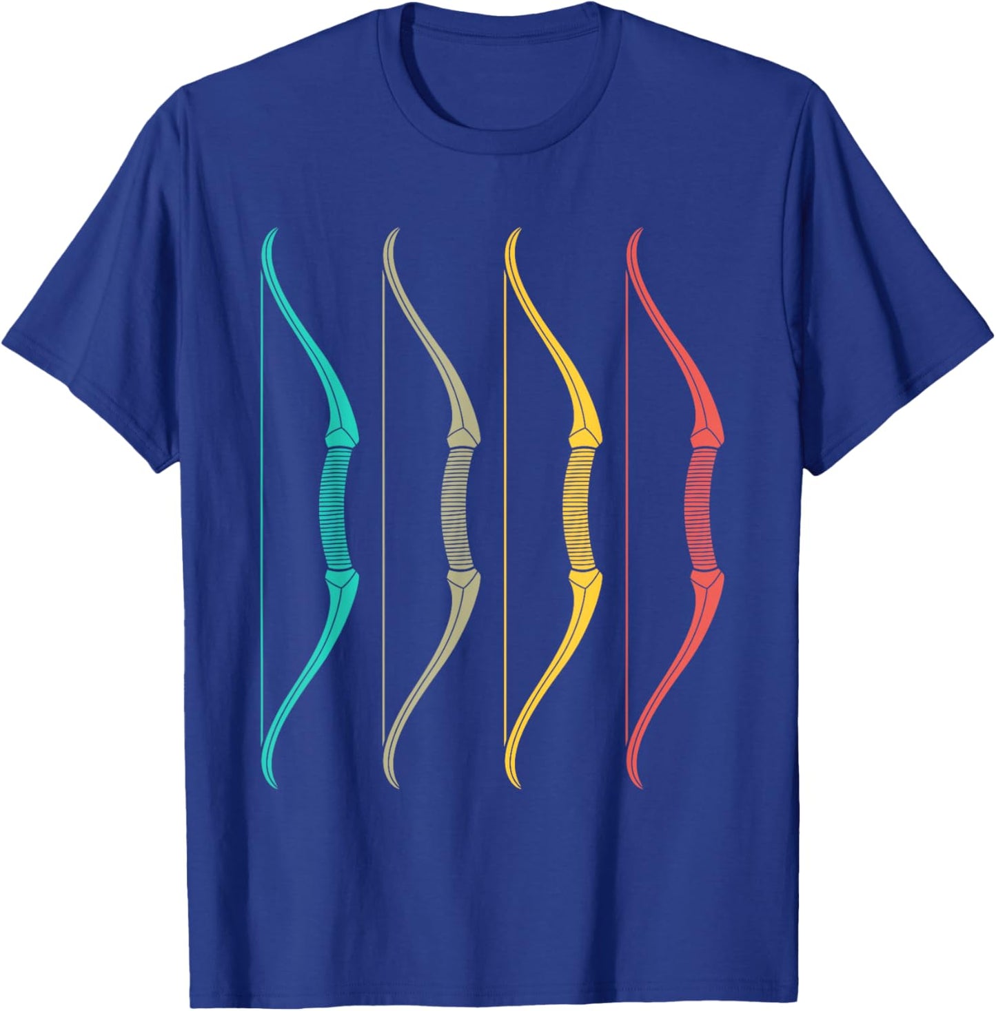 Vintage Archery With Bow Funny Classic Archers Bowman Outfit T-Shirt - T-Shirt | Royal