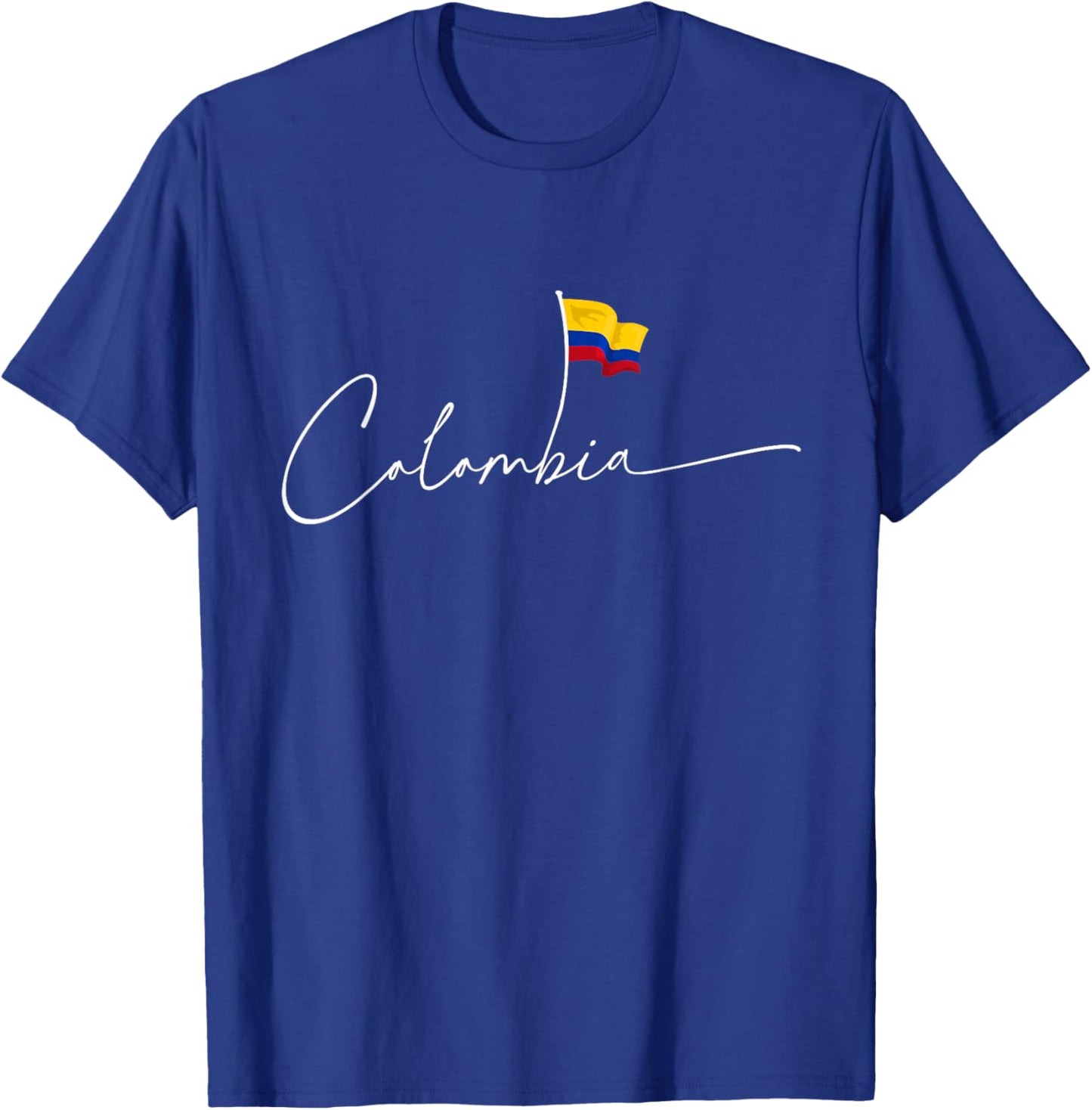 Colombia Pride Flag Colombian National Expat T-Shirt - T-Shirt | Royal