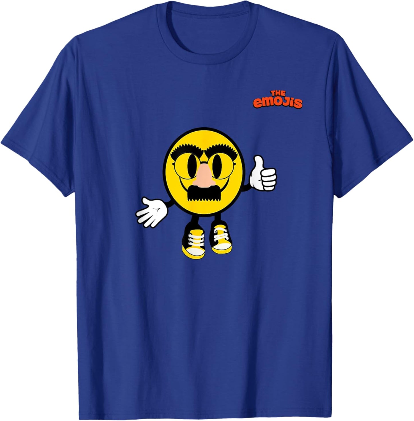 Emoji Groucho Yellow Face Thumb Up T-Shirt - T-Shirt | Royal