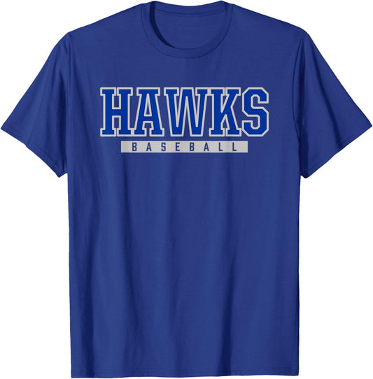 Hebron Hawks Baseball T-Shirt - T-Shirt | Royal