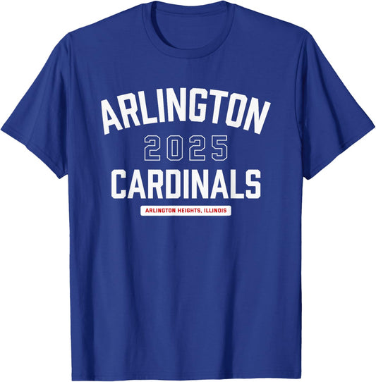 Arlington Cardinals Arlington Heights, Illinois 2025 T-Shirt - T-Shirt | Royal