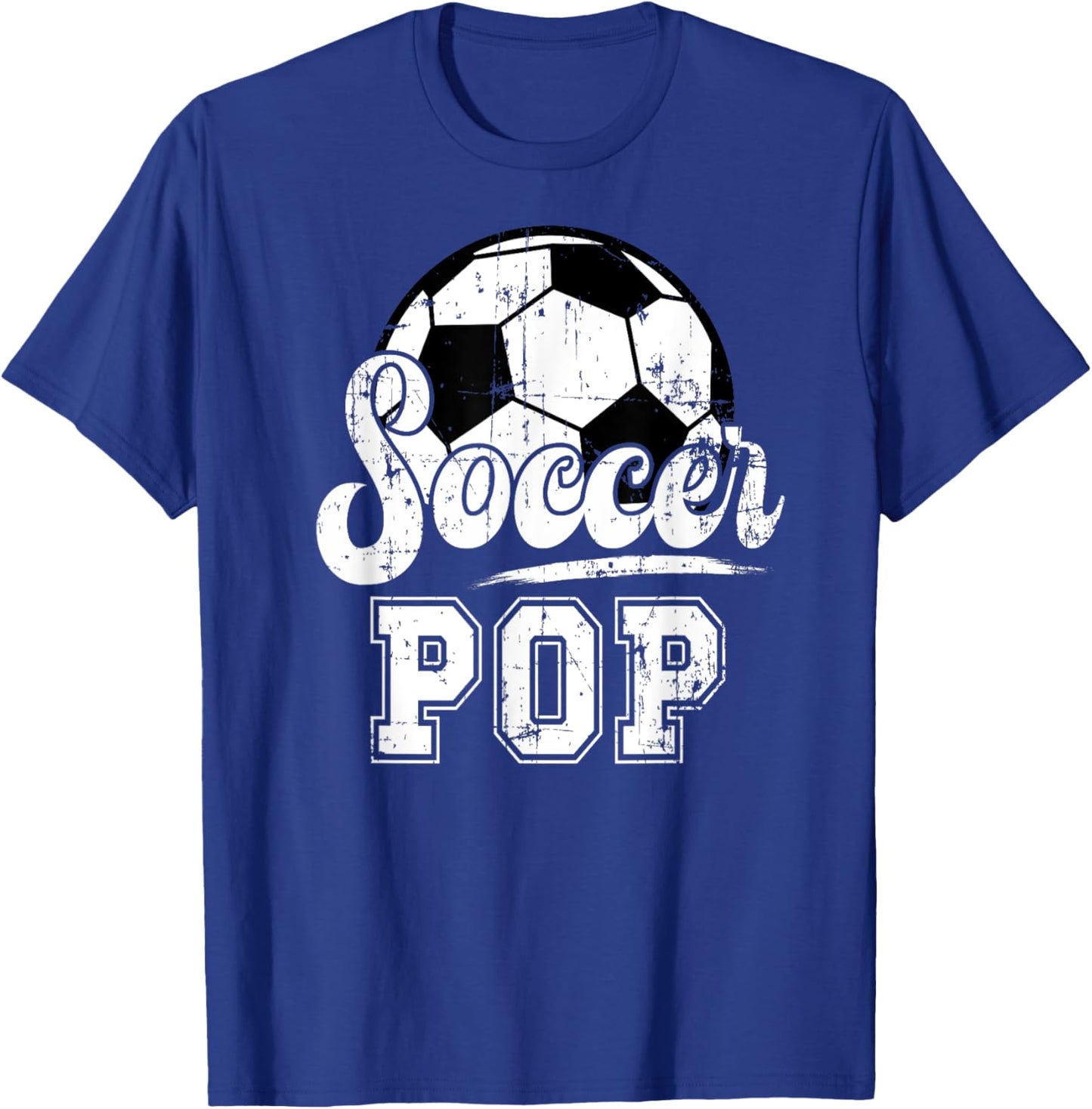 Soccer Pop Grandpa Pop Of A Soccer Player Pop T-Shirt - T-Shirt | Royal
