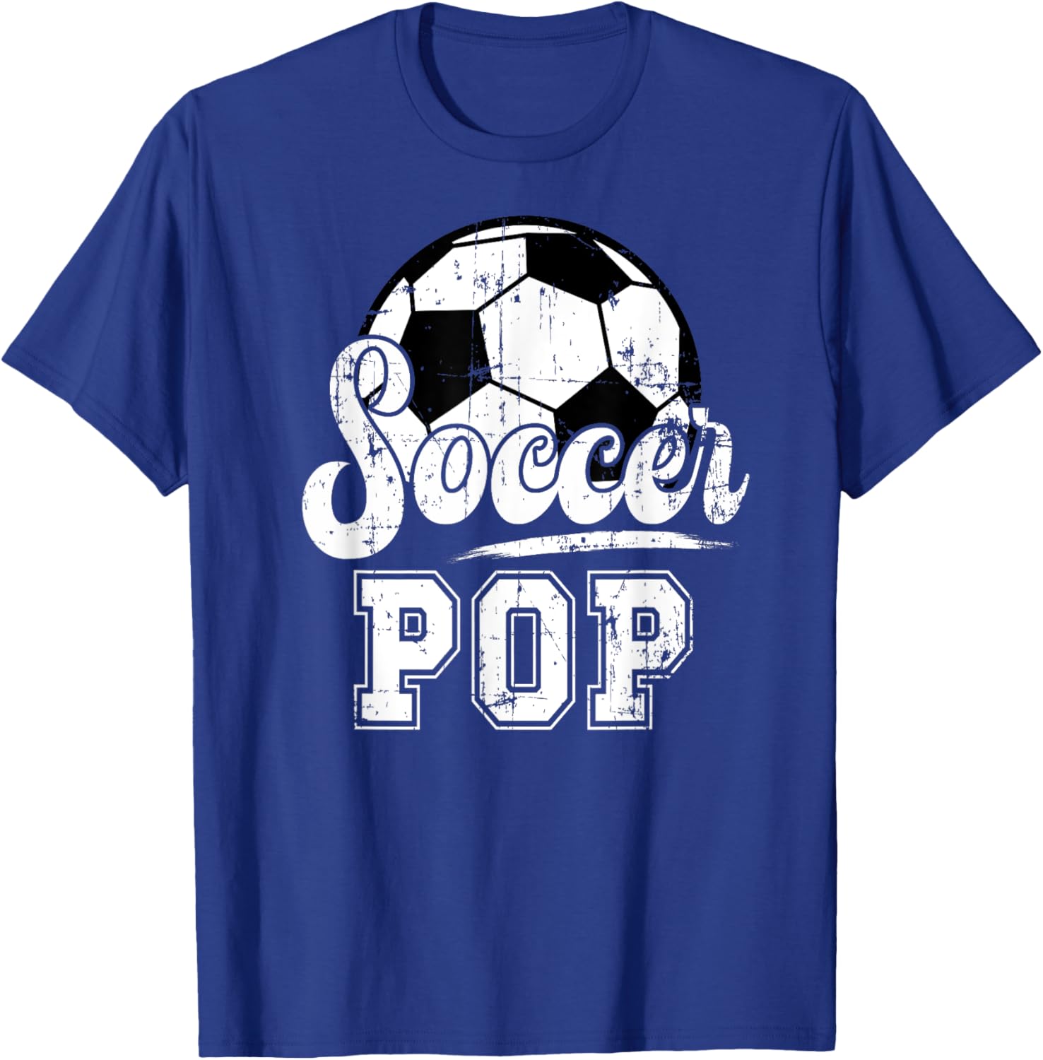 Soccer Pop Grandpa Pop Of A Soccer Player Pop T-Shirt - T-Shirt | Royal