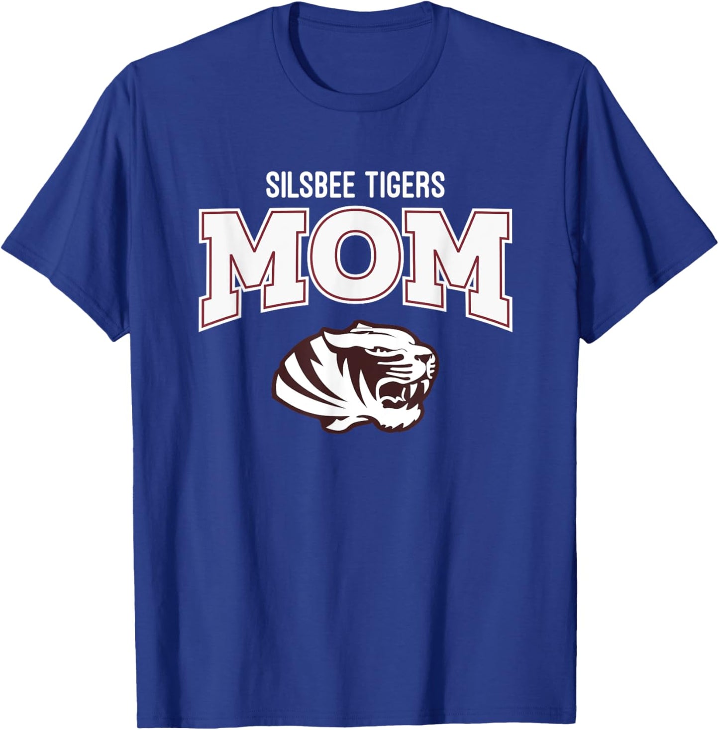 Silsbee Tigers Logo Mom HS T-Shirt - T-Shirt | Royal