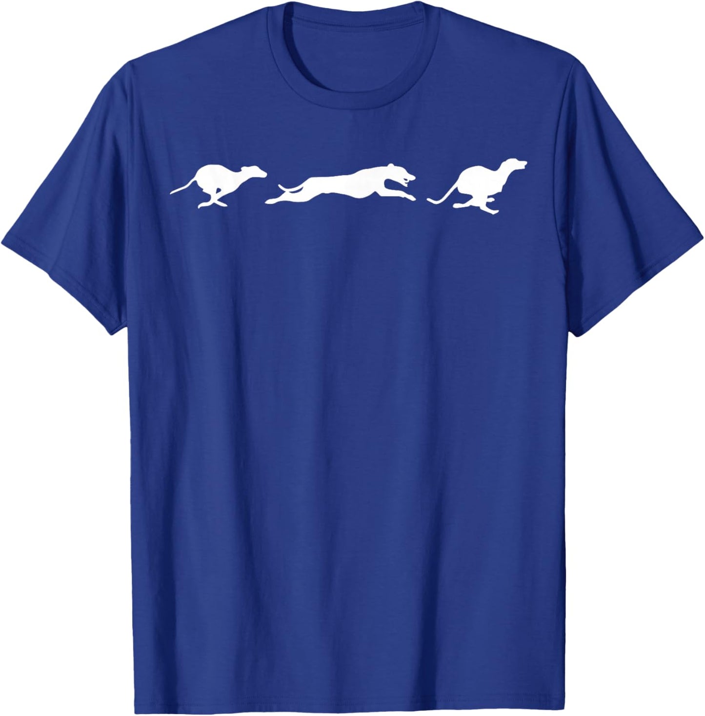 cute Whippet running T-Shirt - T-Shirt | Royal