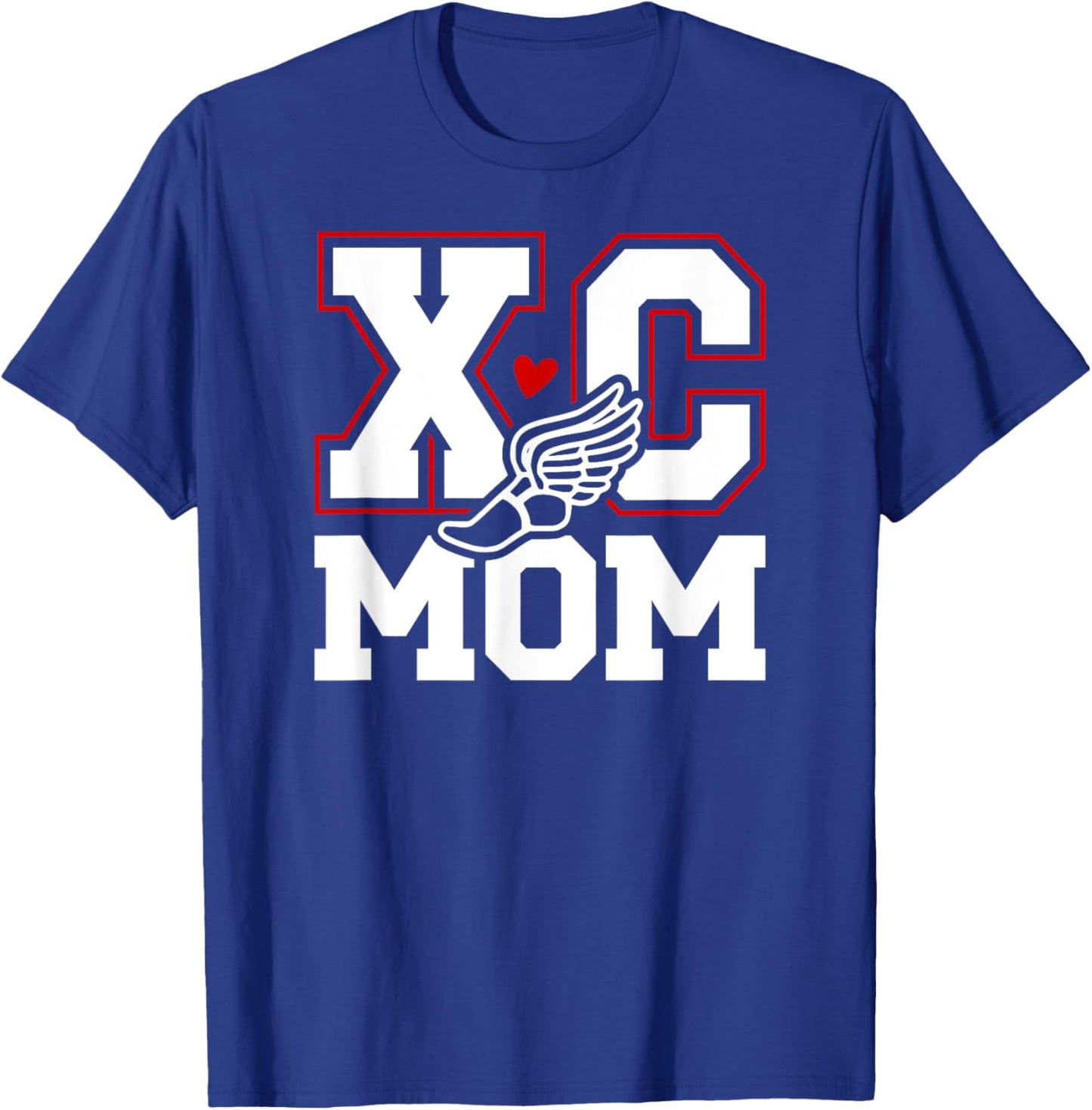 XC Mom Cross Country Mom Of A Cross Country Runner Mama T-Shirt - T-Shirt | Royal