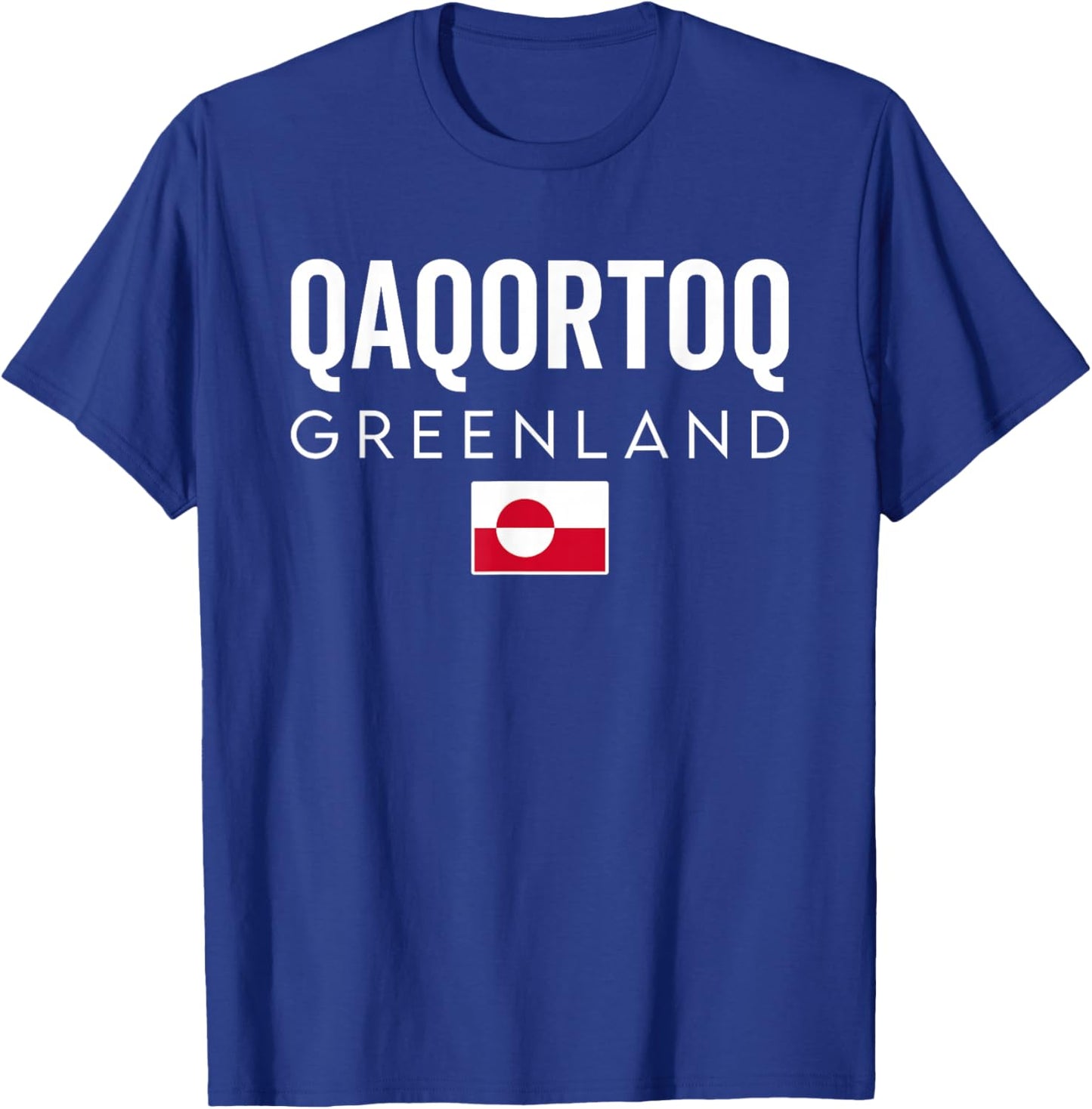 Qaqortoq Greenland Flag Vacation Travel Souvenir T-Shirt - T-Shirt | Royal