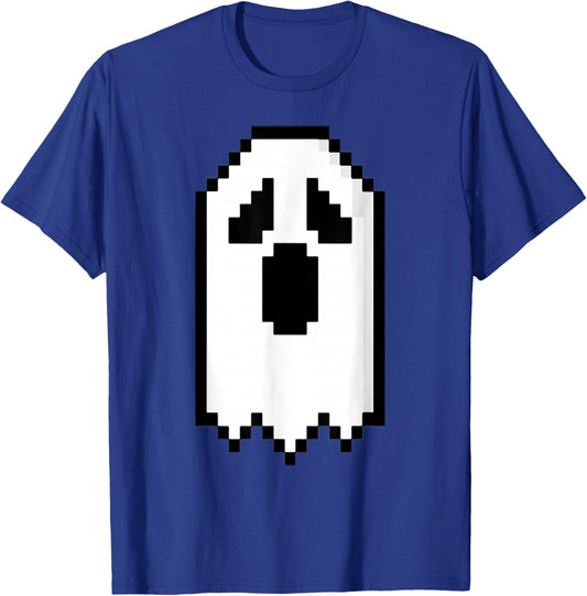 Retro Arcade Game Ghost Eyes Halloween Group Costume T-Shirt - T-Shirt | Royal