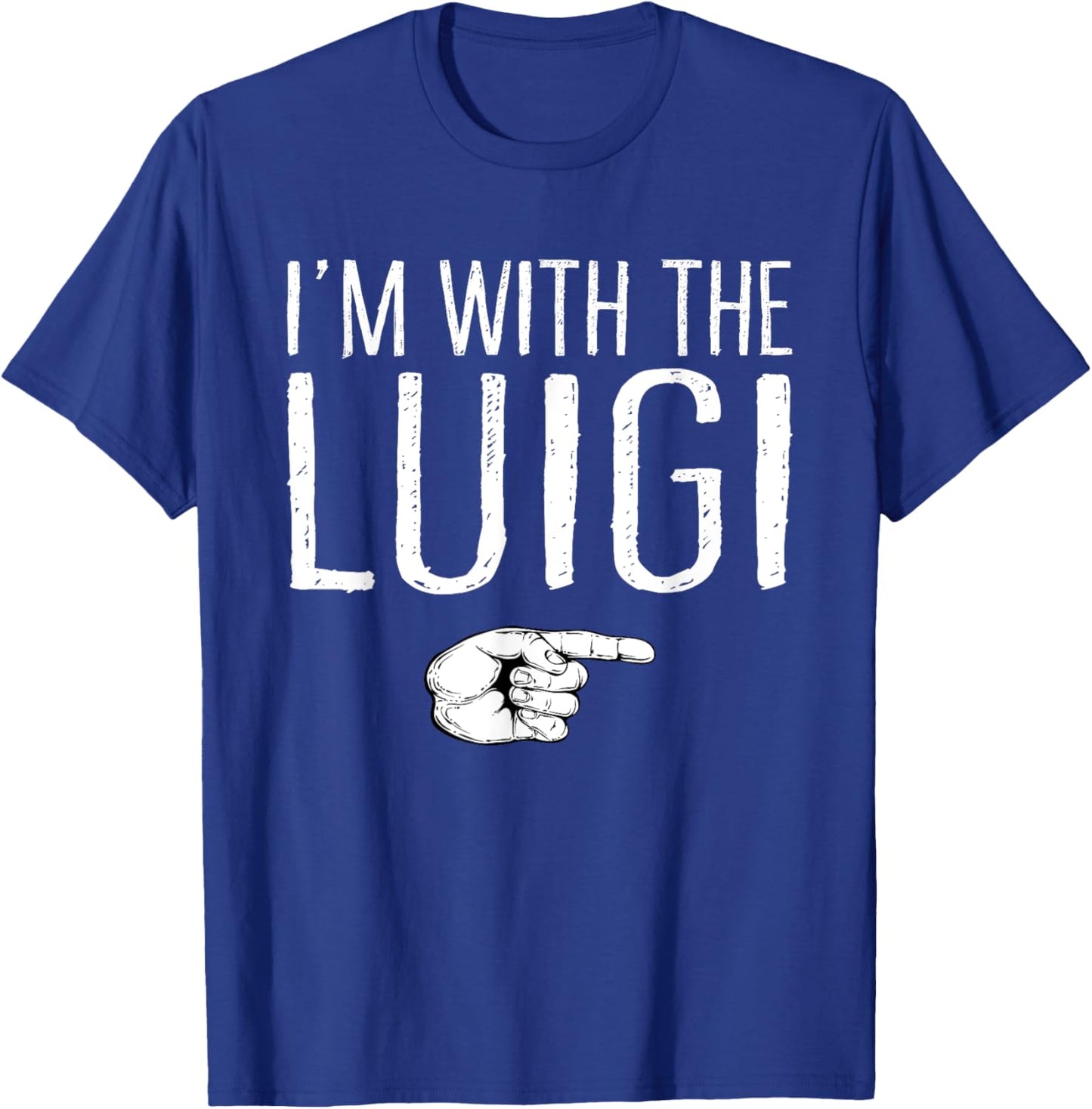 Lazy Easy Halloween Couple Matching Family Store I'm With The Luigi T-Shirt - T-Shirt | Royal