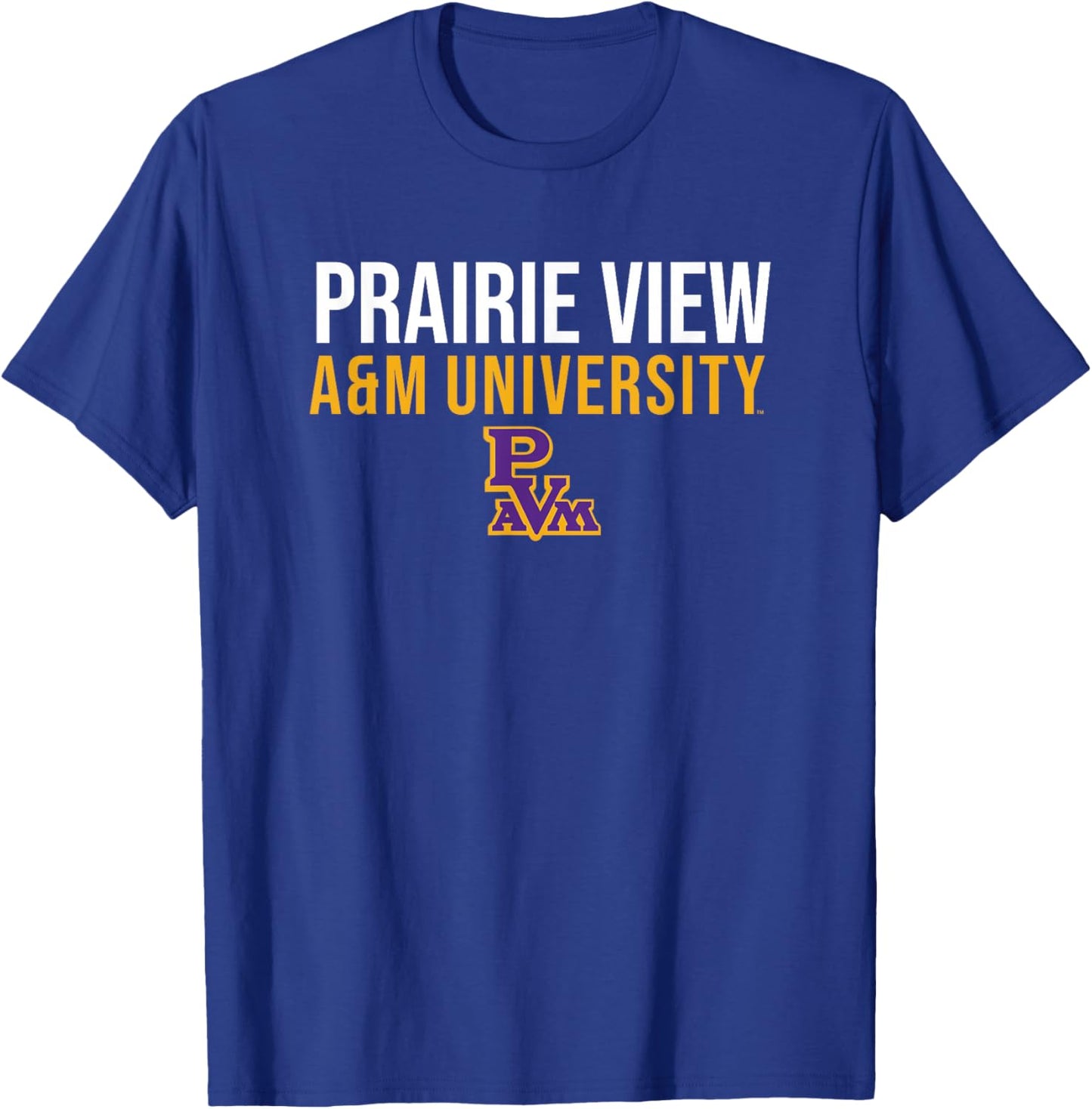 Prairie View A&M University Panthers Stacked T-Shirt - T-Shirt | Royal