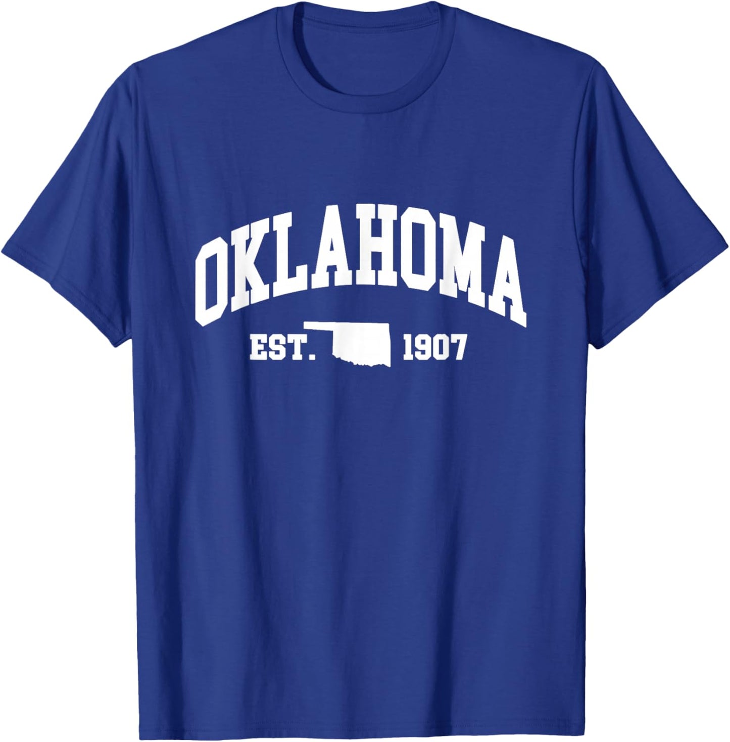 Oklahoma - Est. 1907 - Throwback Classic T-Shirt - T-Shirt | Royal