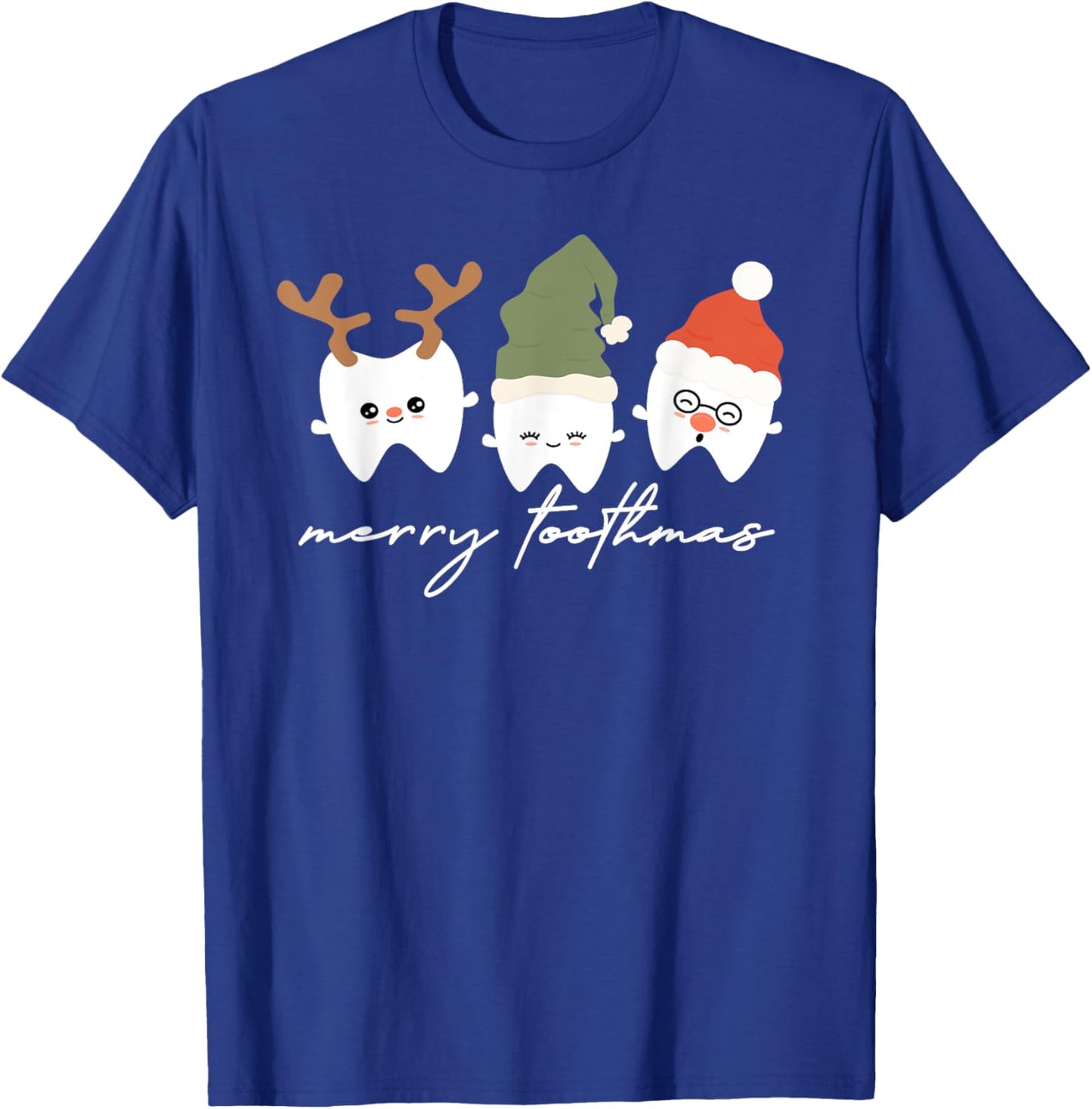 Merry Toothmas Dental Hygienist Christmas Dental Hygiene T-Shirt - T-Shirt | Royal