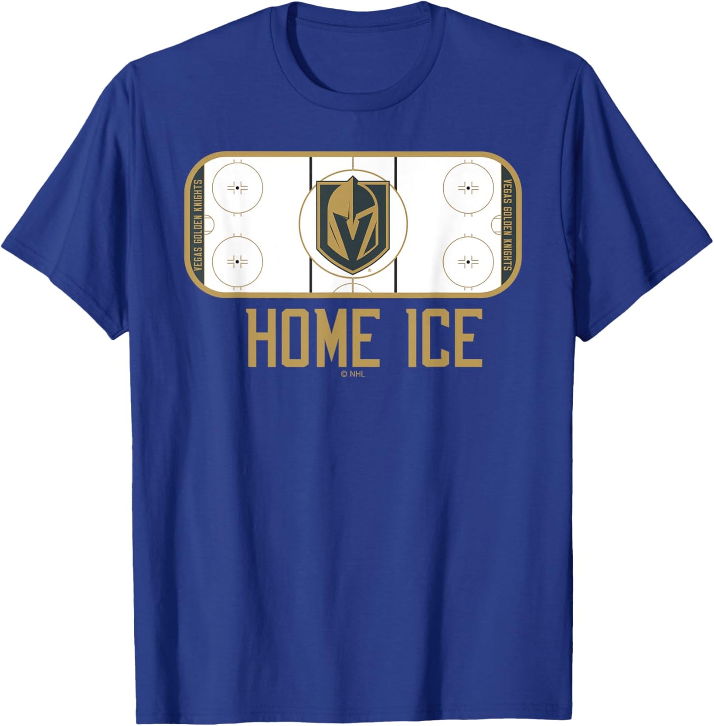 Vegas Golden Knights Home Ice Black Officially Licensed T-Shirt - T-Shirt | Royal