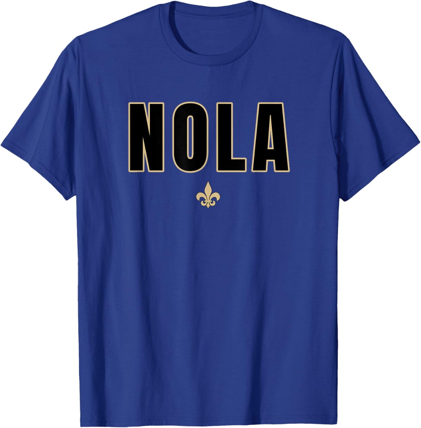 NOLA Apparel for Locals or Tourist that Love City Classic Fit Black Polycotton T-Shirt - T-Shirt | Royal