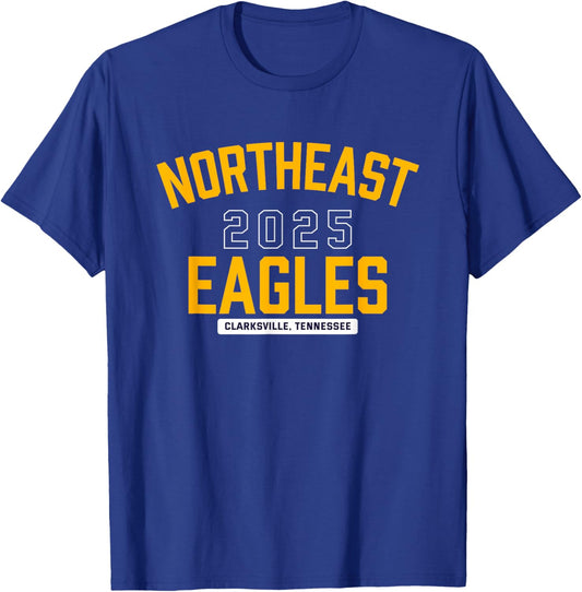 Northeast Eagles Clarksville, Tennessee 2025 T-Shirt - T-Shirt | Royal