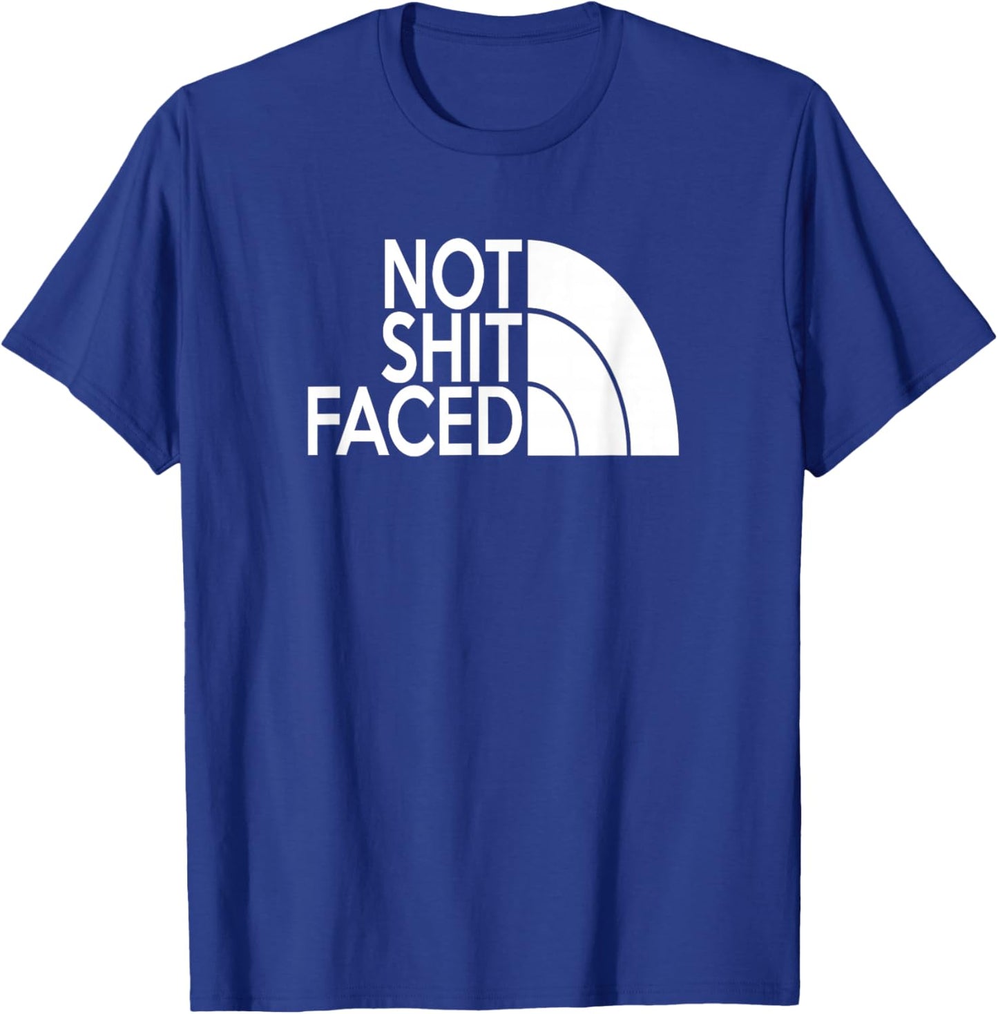 Funny Not Shit Faced AA NA Sober & Clean Not Drunk Or High T-Shirt - T-Shirt | Royal
