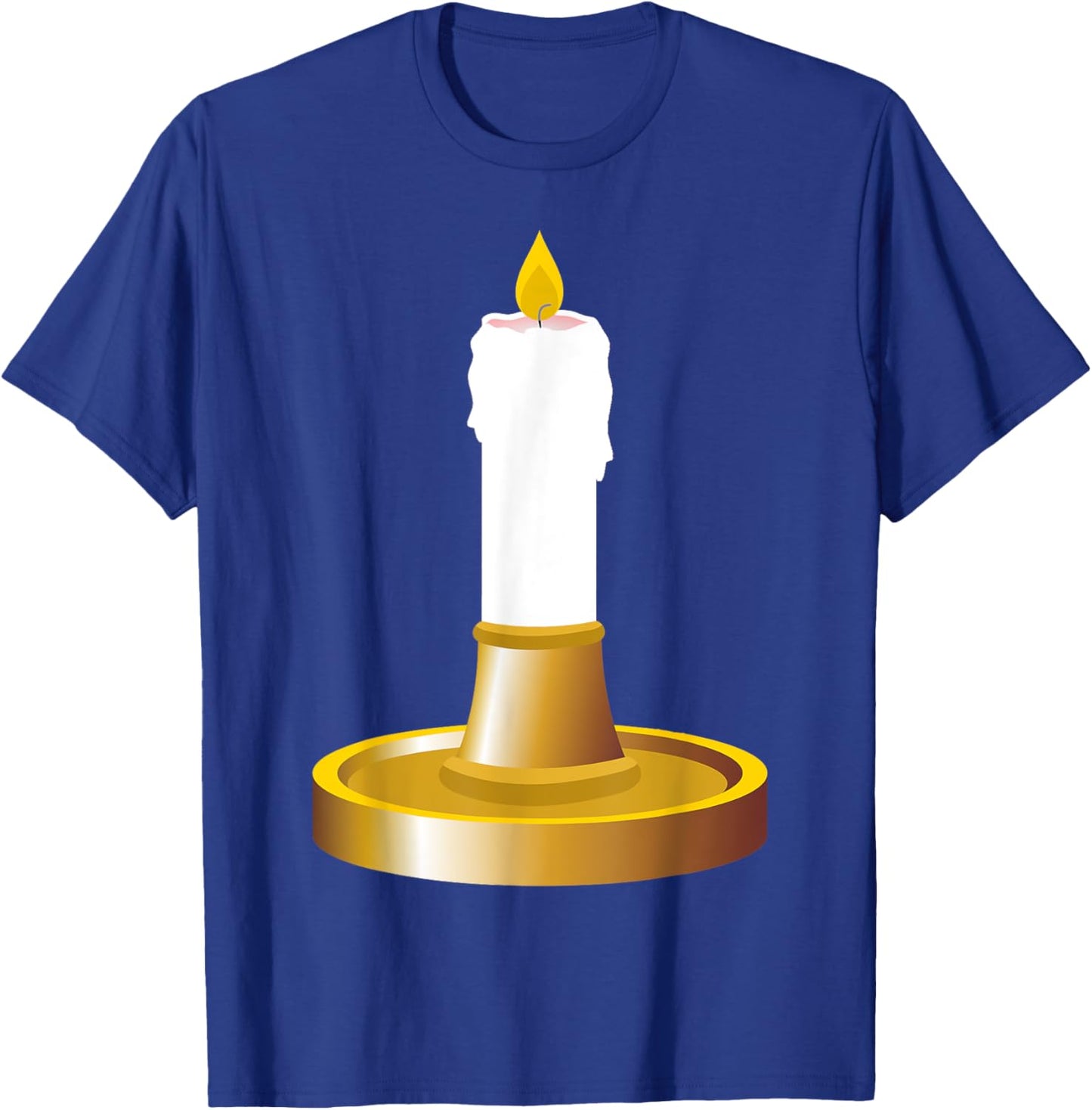 Candlestick Costume Men Women Kids Black Cartoon Cosplay Halloween T-Shirt - T-Shirt | Royal