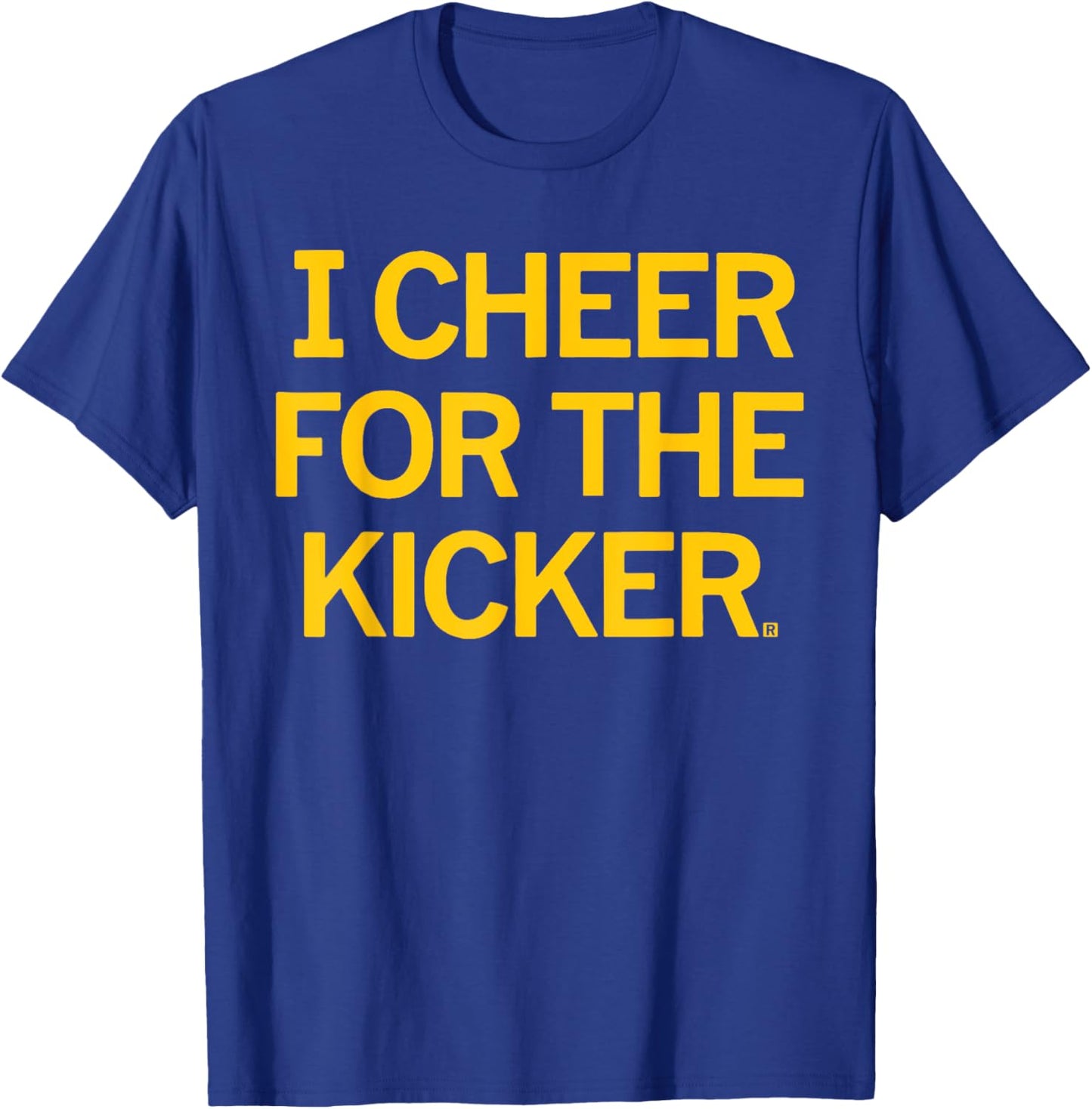 Retro I Cheer For The Kicker Football Cheerleaders Team Fan T-Shirt - T-Shirt | Royal
