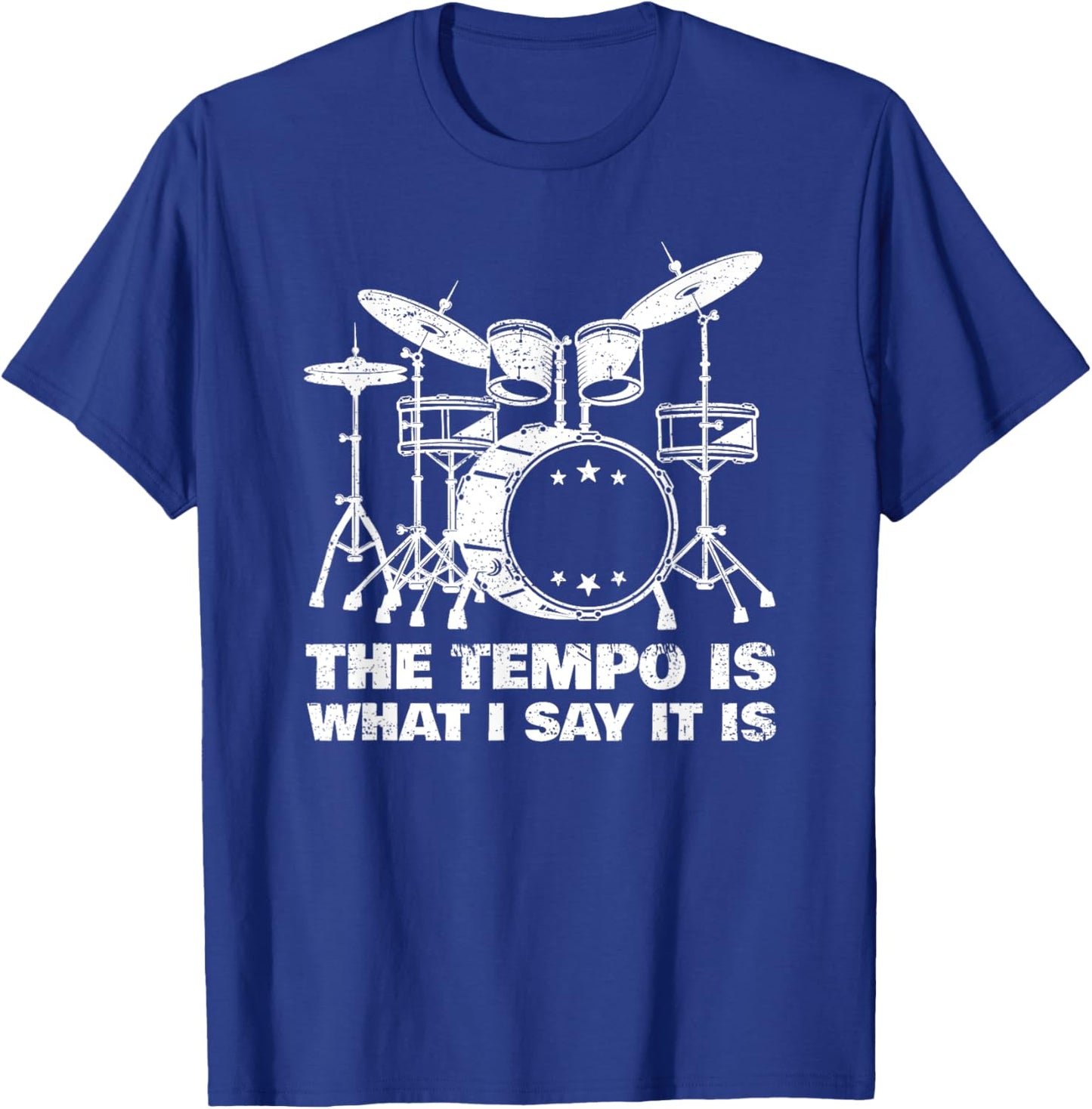 Funny Drumming Art Women Drumline Drum Set Drummer T-Shirt - T-Shirt | Royal