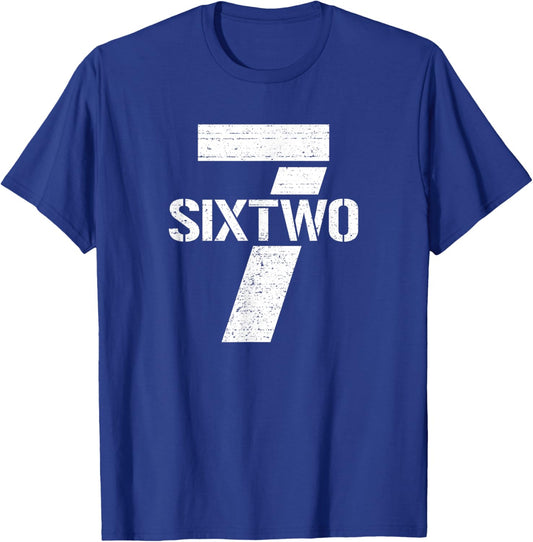 Seven Six Two Gun Caliber 7.62 mm Bullet Gun 7.62 T-Shirt - T-Shirt | Royal