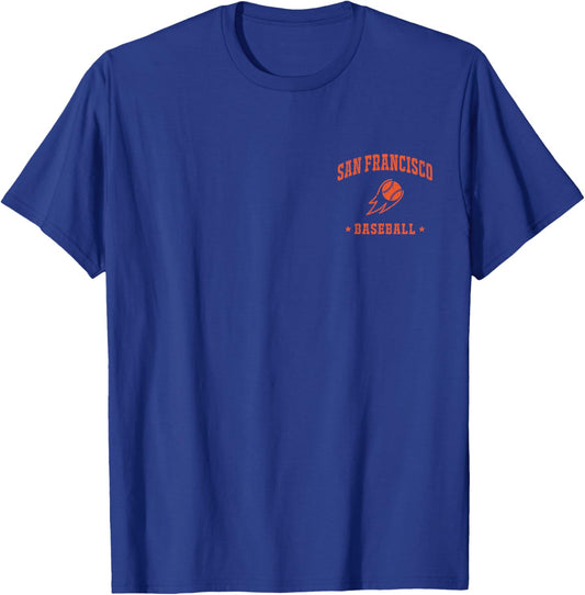 San Francisco Baseball Vintage Gameday Retro Baseball Lover T-Shirt - T-Shirt | Royal