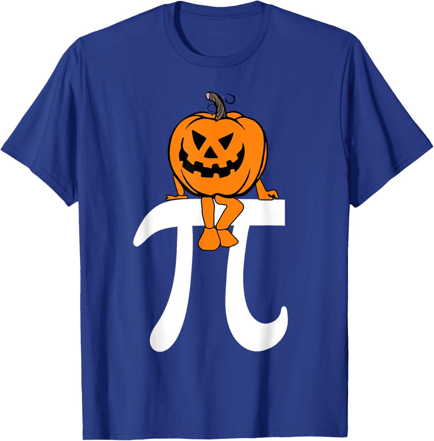 Pumpkin Pie Math Funny Halloween Thanksgiving Pi Day Kids T-Shirt - T-Shirt | Royal