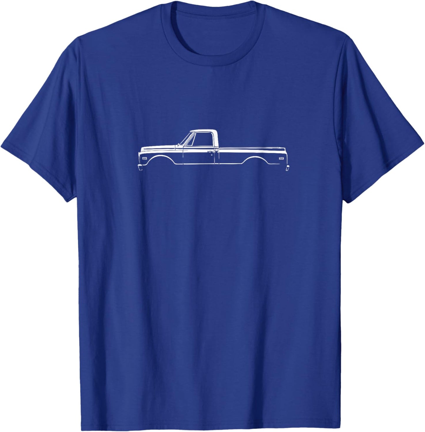 67-72 Classic Truck C10 Second Generation Silhouette truck T-Shirt - T-Shirt | Royal