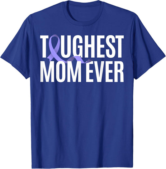 Toughest Mom Ever Vulvar Cancer T-Shirt - T-Shirt | Royal