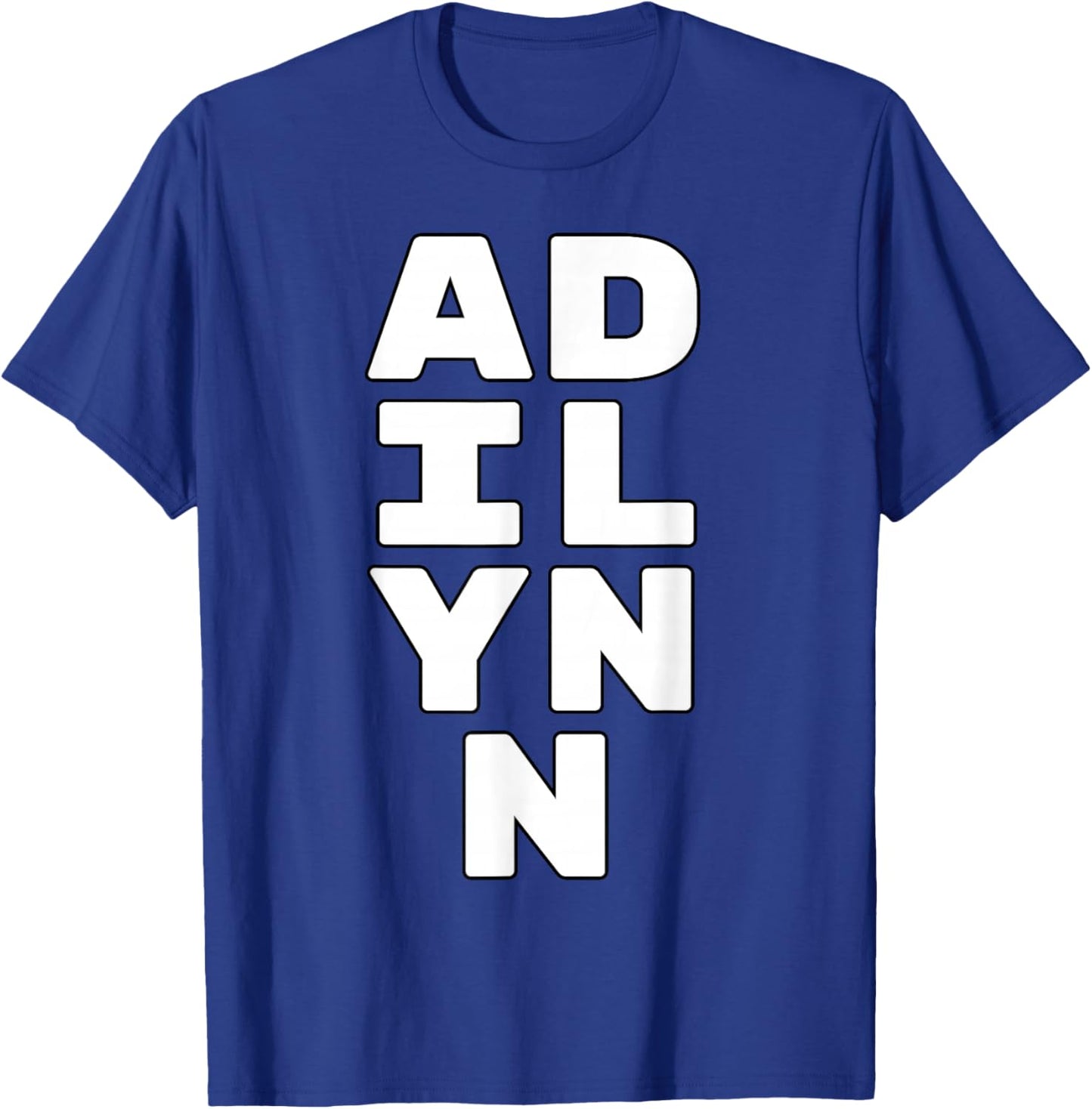 ADILYNN Personalized Retro Girls Custom ADILYNN Name T-Shirt - T-Shirt | Royal