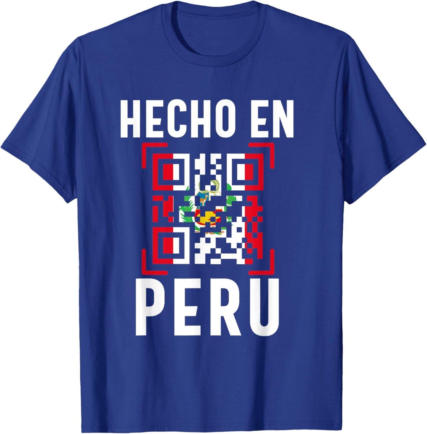 Peruvian Flag Camiseta Peruana Pride Peru Hombre Mujer T-Shirt - T-Shirt | Royal