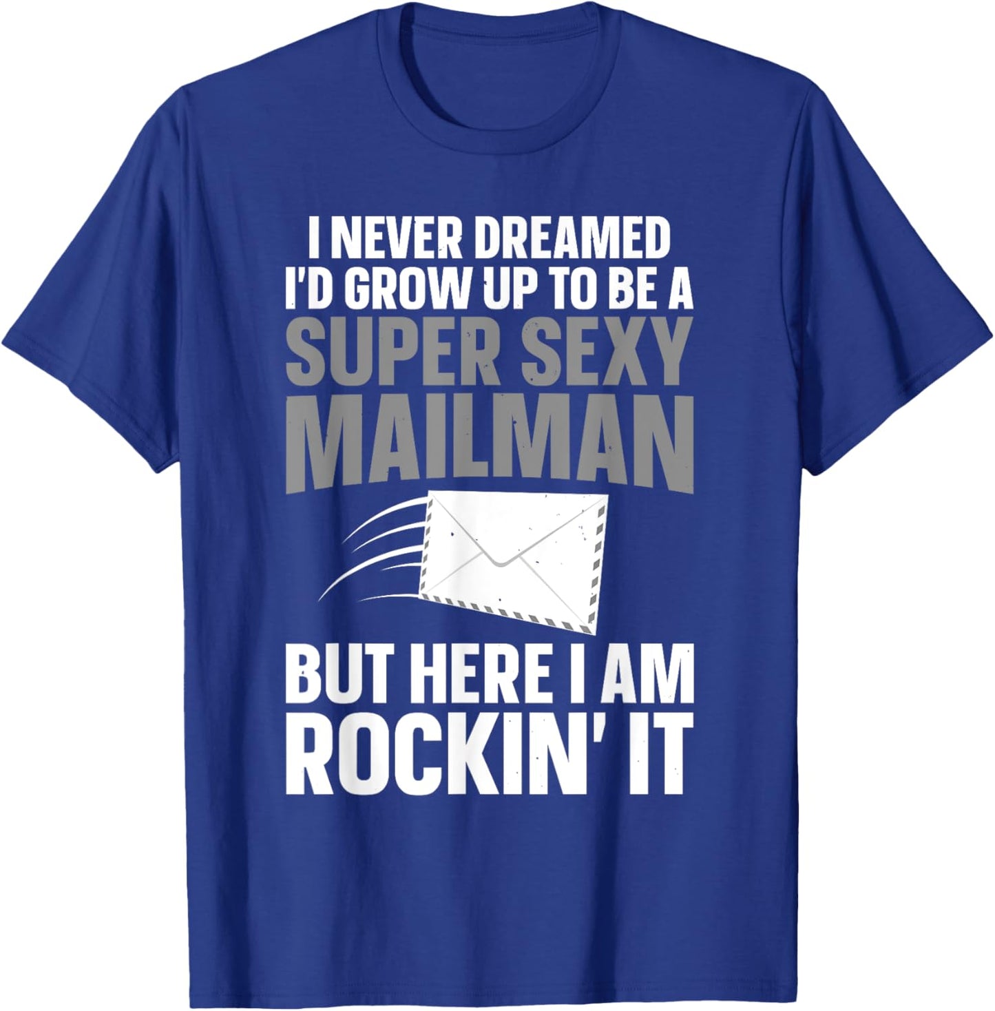 Cool Mailman Art Postal Worker Post Office Mail Man T-Shirt - T-Shirt | Royal