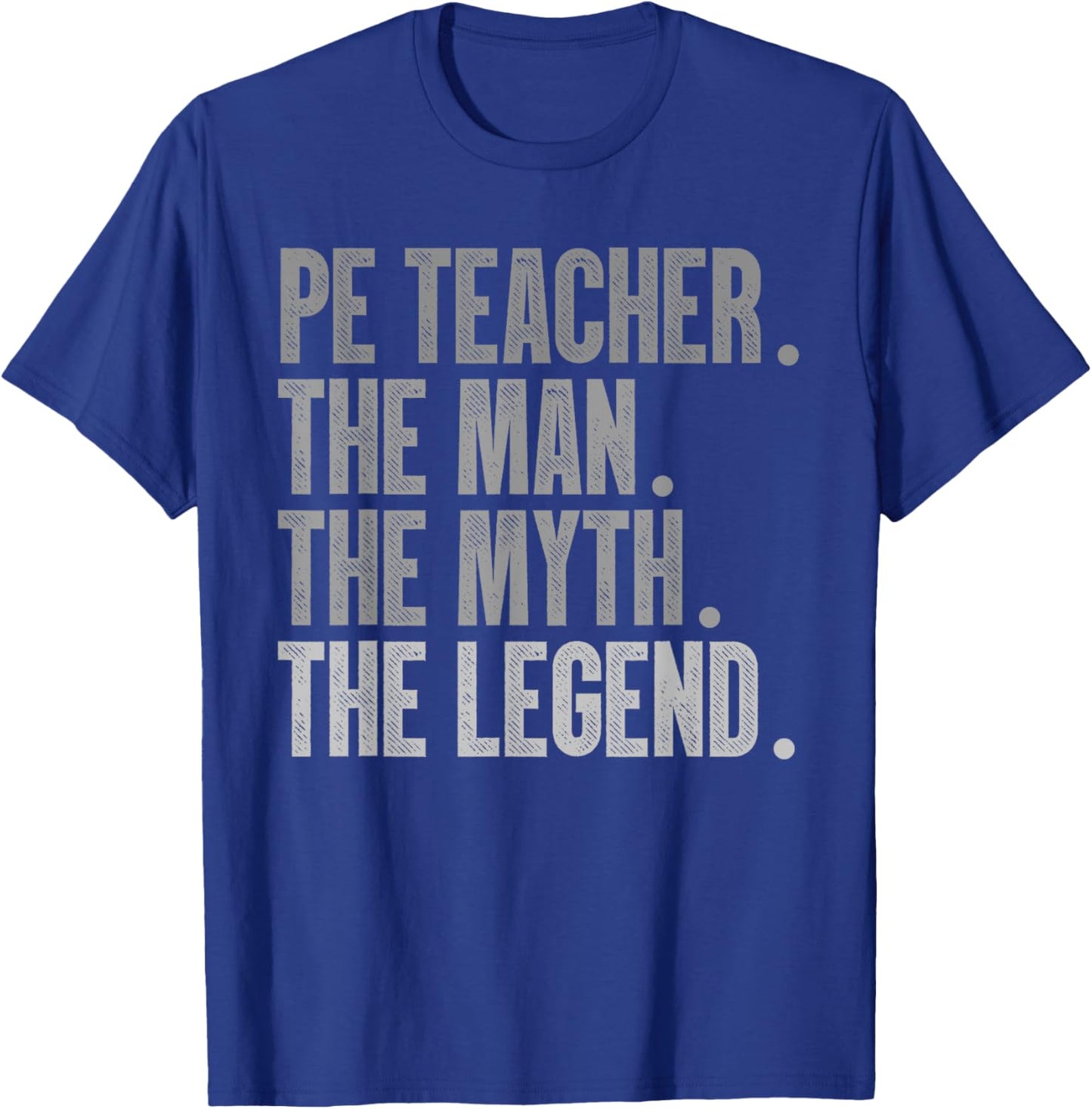 Cool PE Teacher Art Boys Physical Education Teacher T-Shirt - T-Shirt | Royal