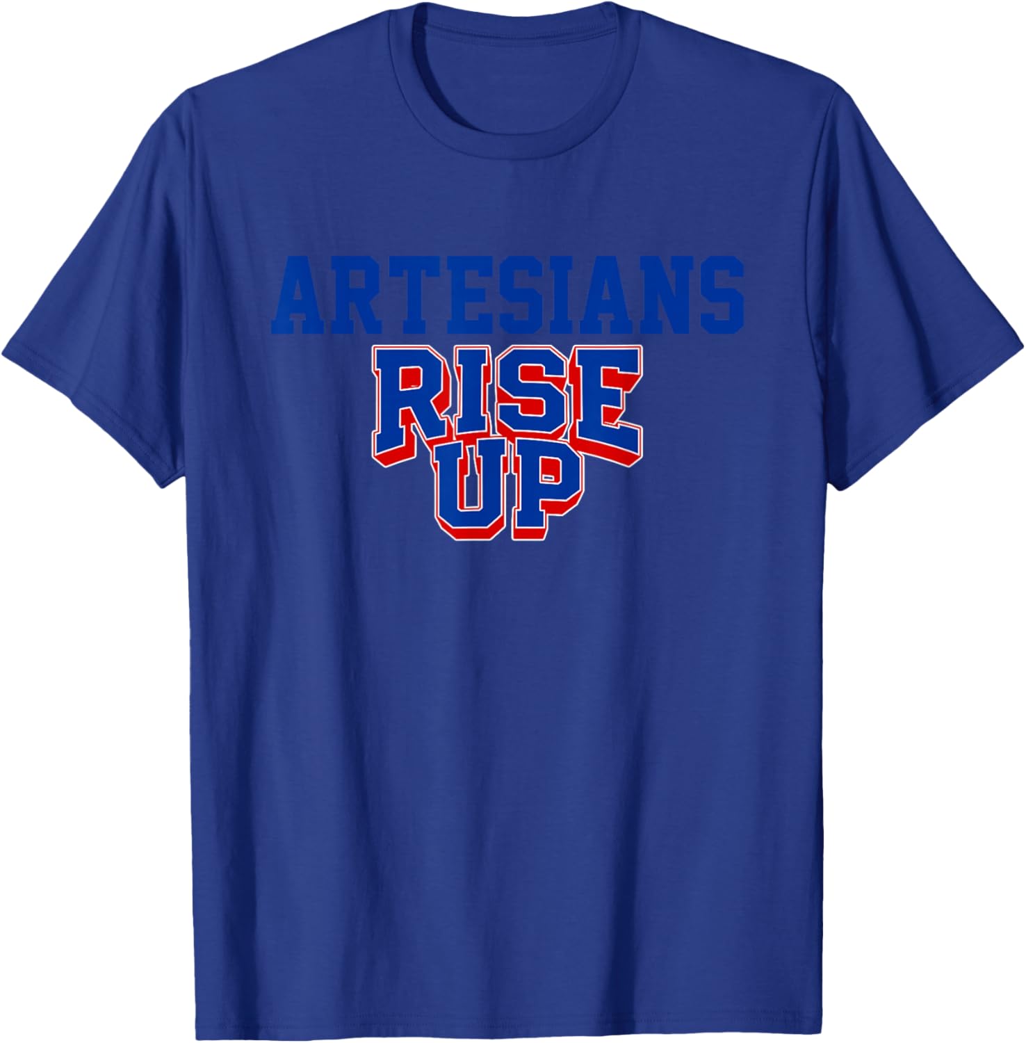 Martinsville Artesians Rise Up HS T-Shirt - T-Shirt | Royal
