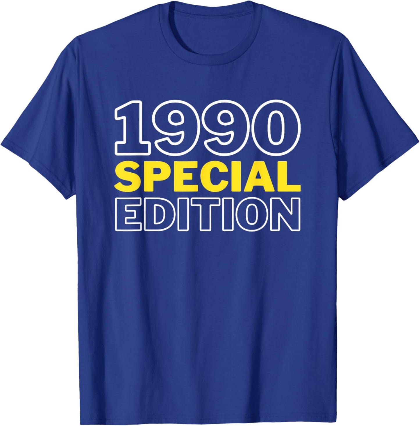 Year Of Birth 1990 Birthday Design Vintage Born In 1990 T-Shirt - T-Shirt | Royal