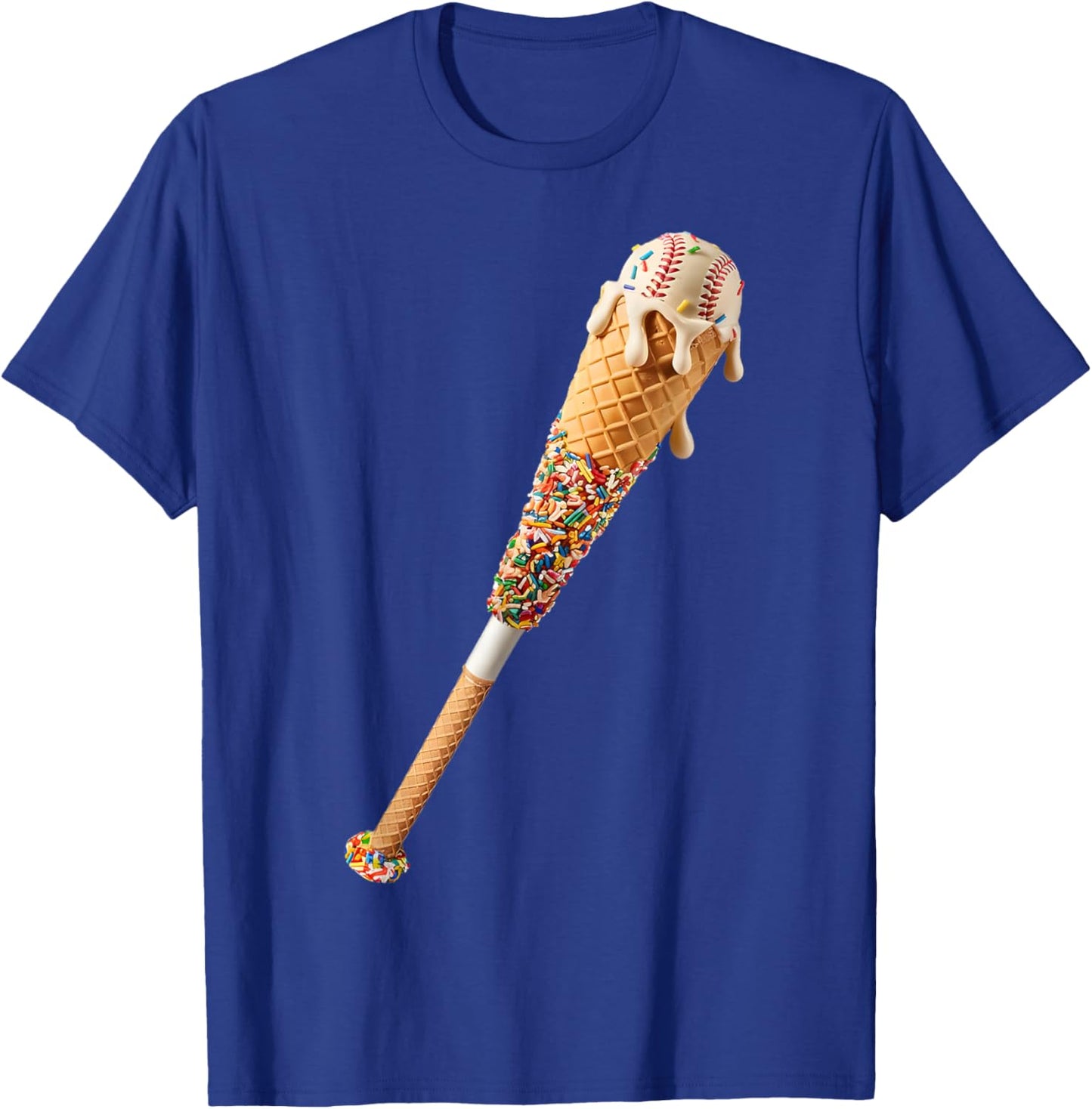 Ice Cream Drip Baseball Drip For Boys T-Shirt - T-Shirt | Royal