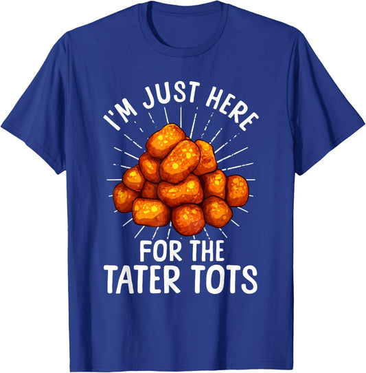 Funny Tater Tot Gift Tater Tot Accessories & Stuff Tater Tot Design Women Kids Toddlers Tater Tot Lover - Black, Small, , Short Sleeve T-Shirt - T-Shirt | Royal